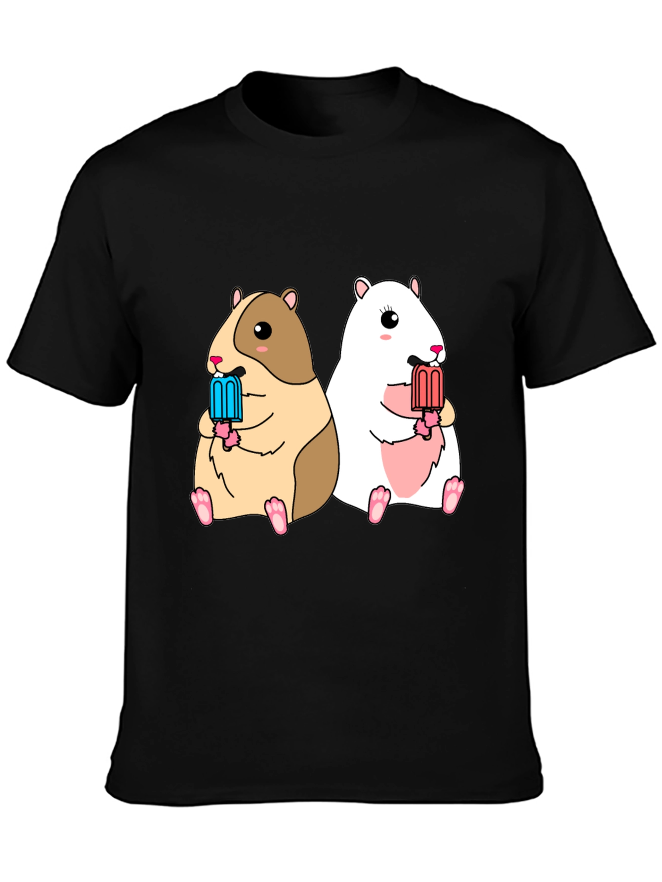 Hamster Popsicle Graphic Tee - Cute Summer Shirt