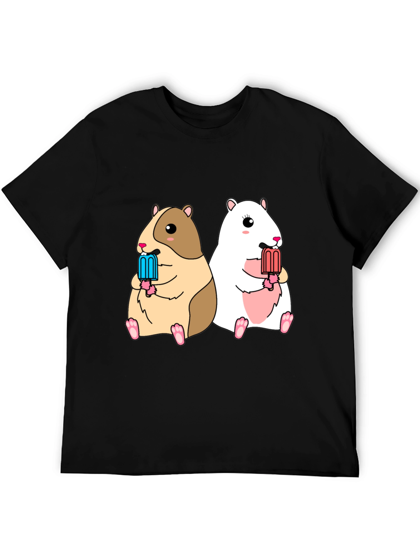 Hamster Popsicle Graphic Tee - Cute Summer Shirt
