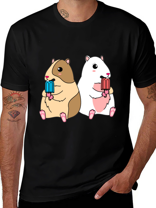 Hamster Popsicle Graphic Tee - Cute Summer Shirt