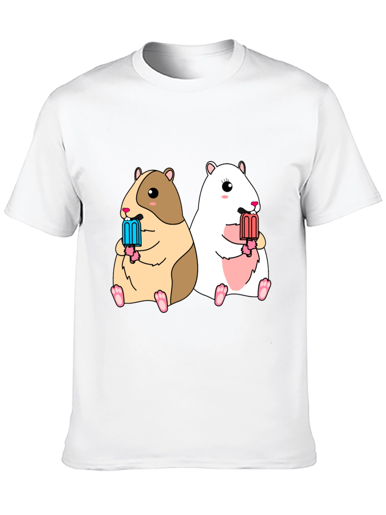 Hamster Popsicle Graphic Tee - Cute Summer Shirt