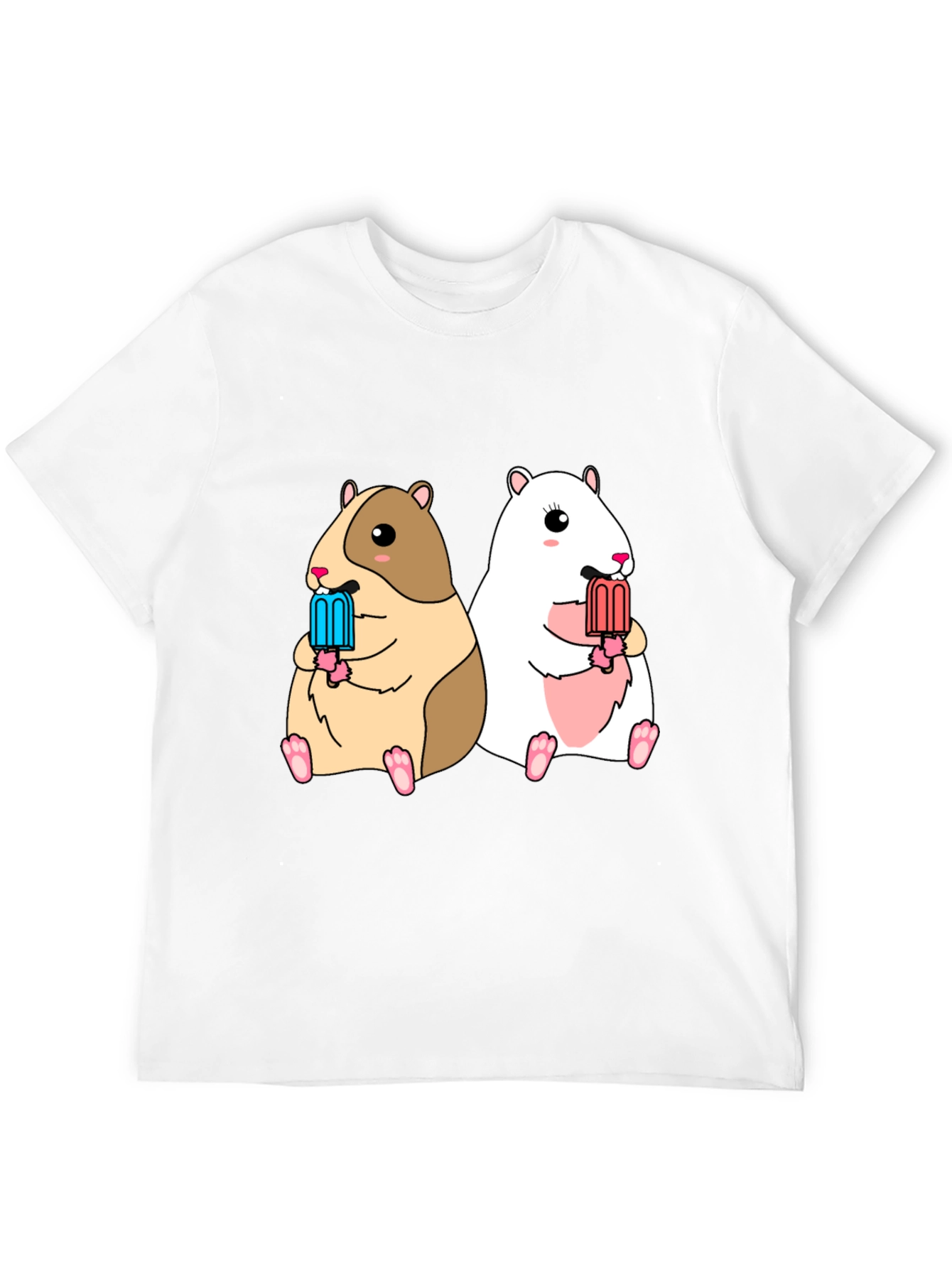 Hamster Popsicle Graphic Tee - Cute Summer Shirt