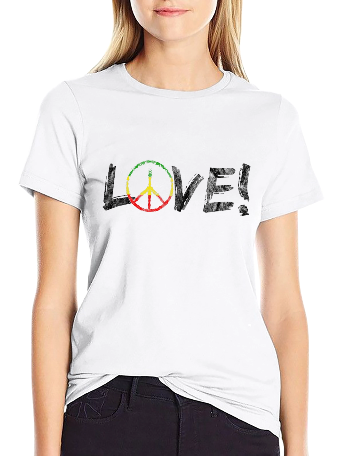 Rasta Love Peace Sign T-Shirt - Reggae Vibes