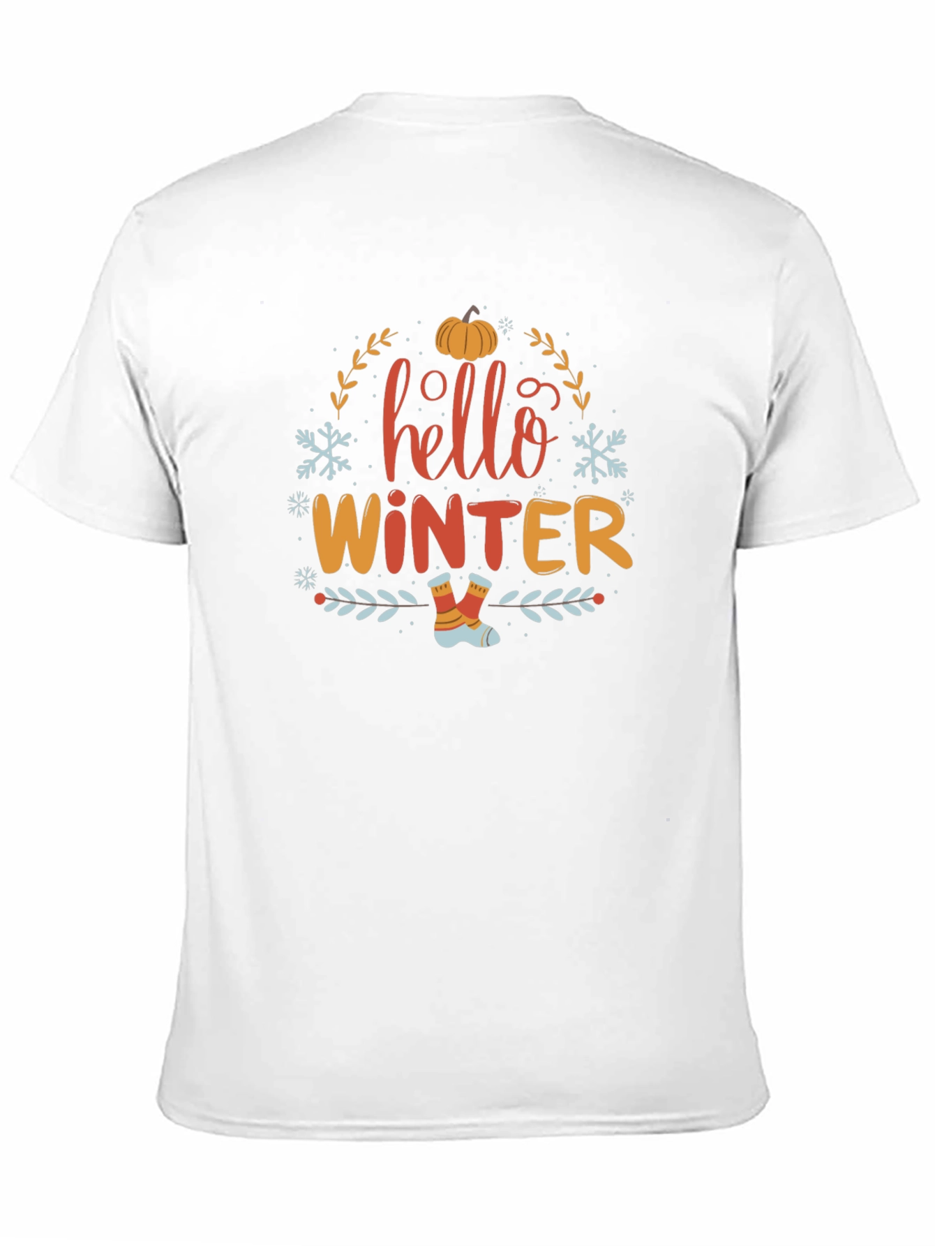 Hello Winter Graphic Tee - Soft Black Shirt