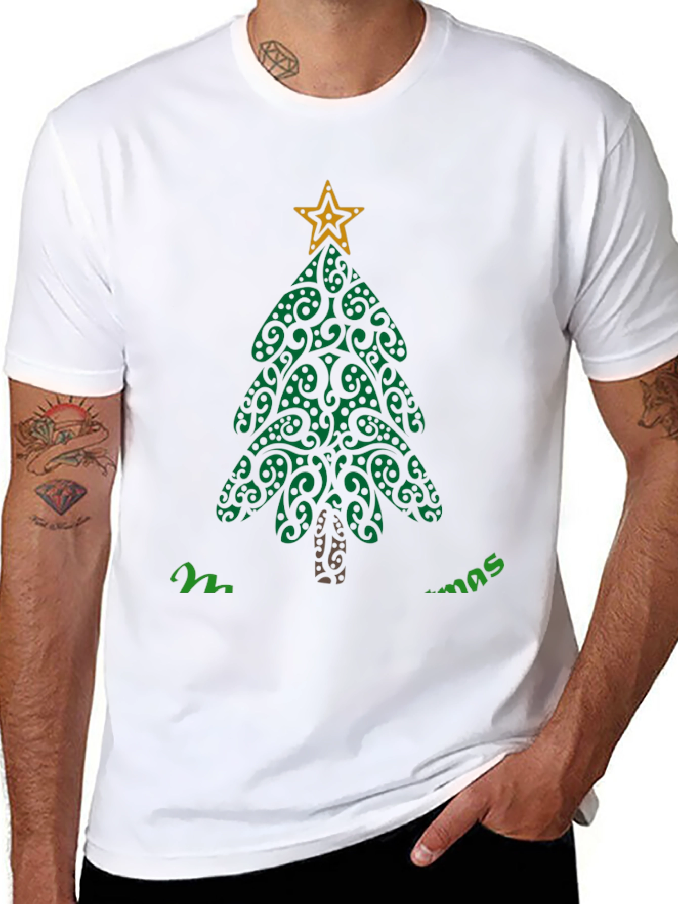 Festive Maori Christmas Tree T-Shirt