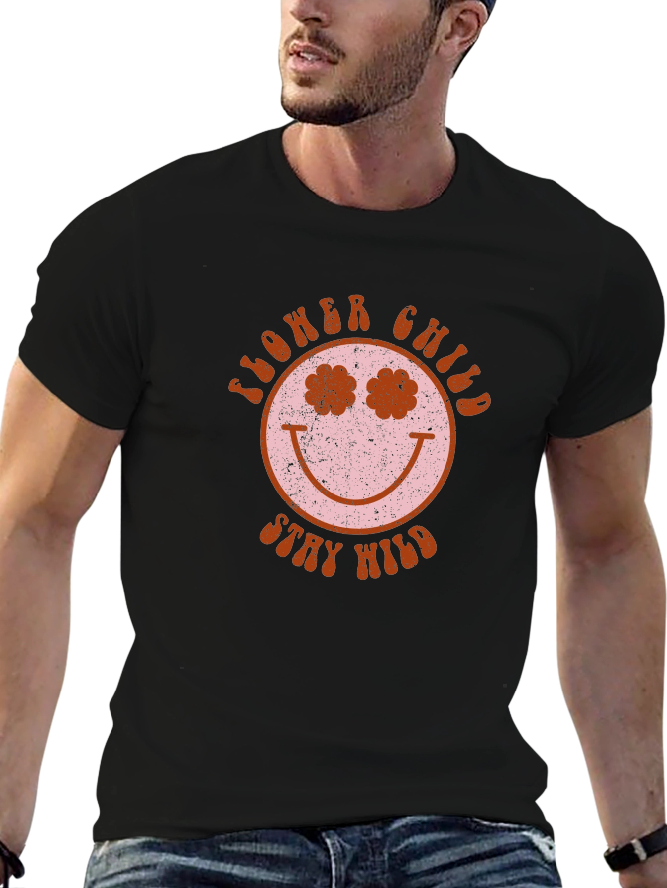 Flower Child Graphic Tee - Stay Wild T-Shirt
