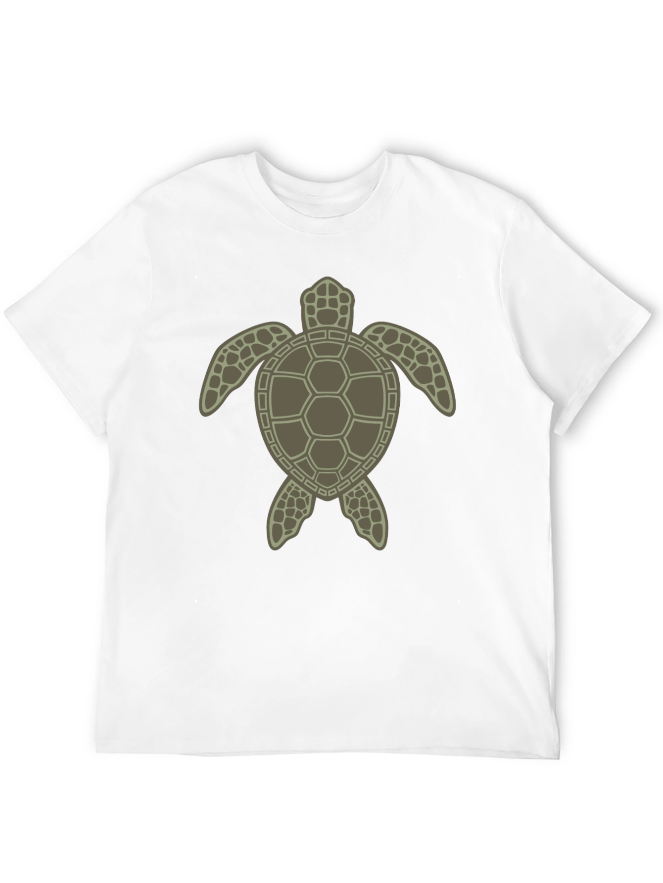 Sea Turtle Graphic Tee - Black Cotton Blend
