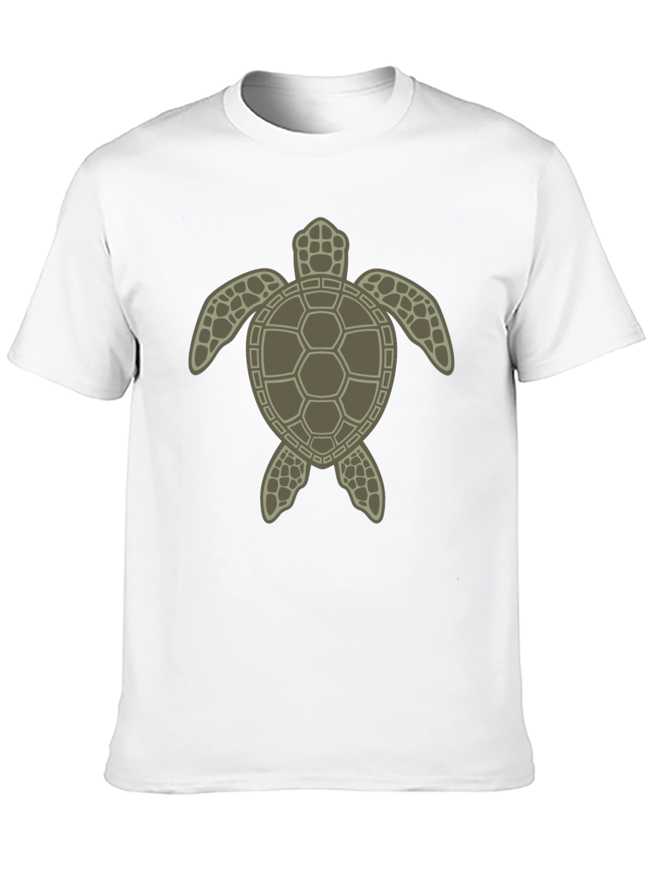 Sea Turtle Graphic Tee - Black Cotton Blend