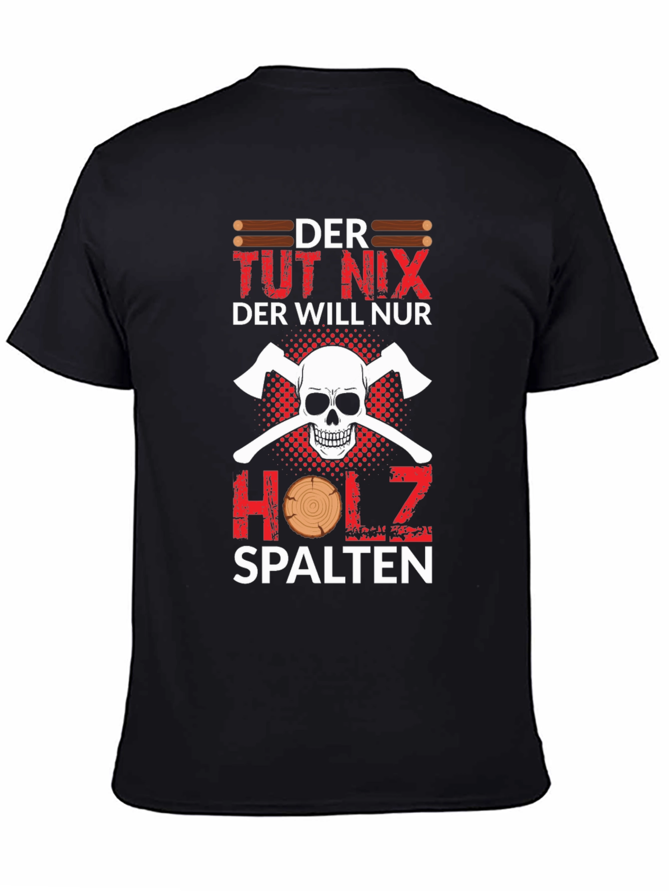 Der Tut Nix Holz Spalten T-Shirt