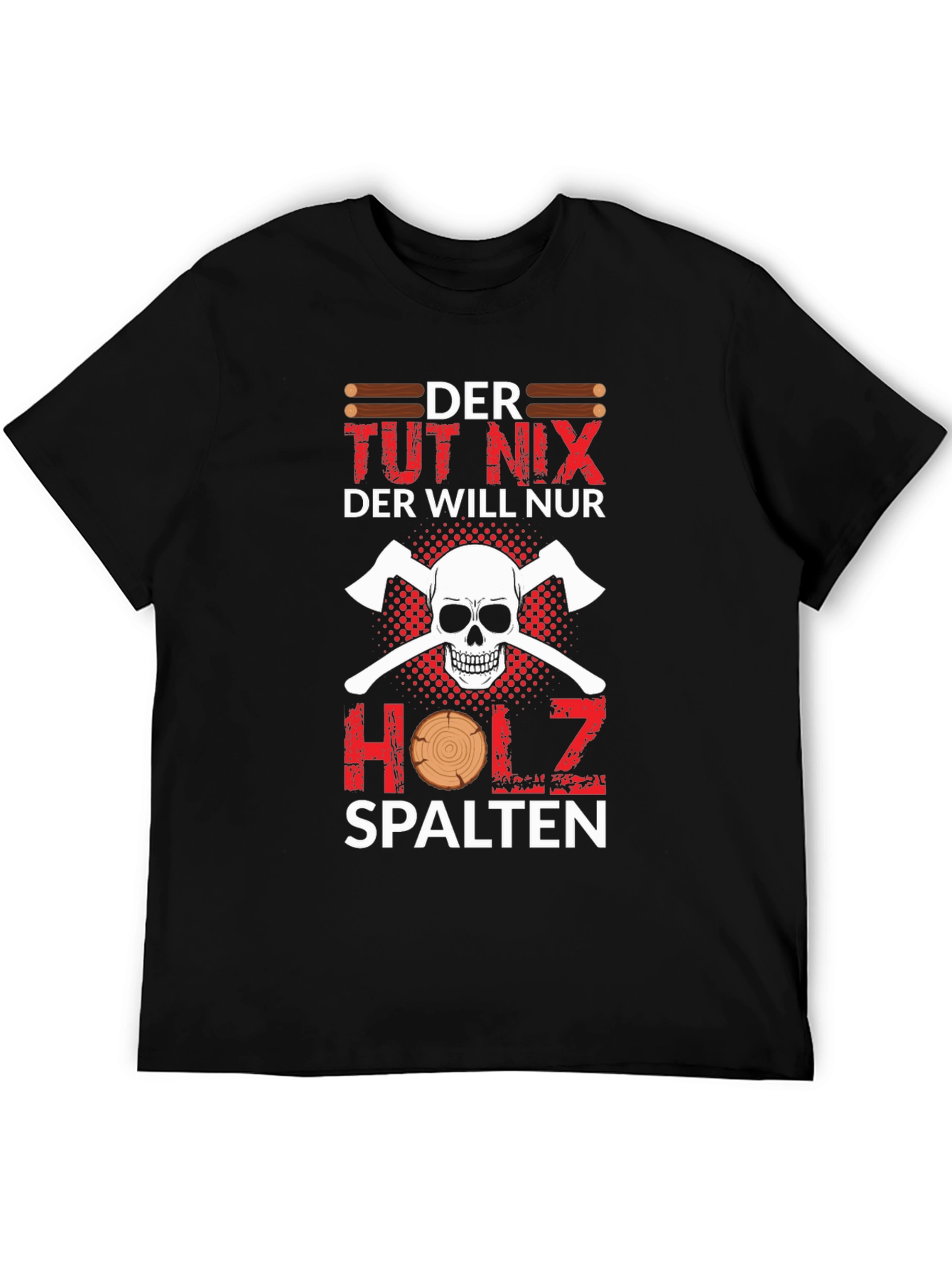 Der Tut Nix Holz Spalten T-Shirt