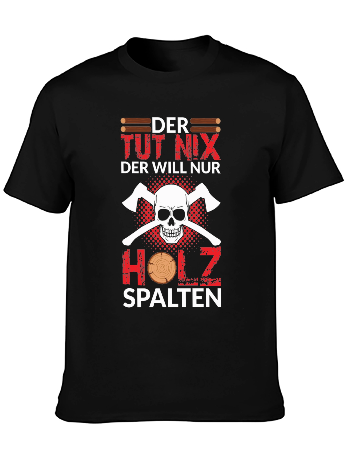 Der Tut Nix Holz Spalten T-Shirt