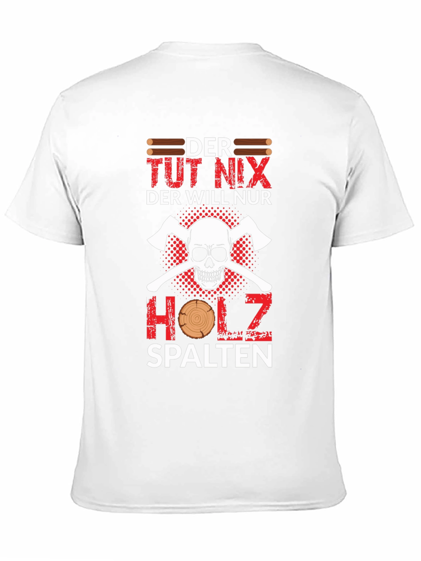 Der Tut Nix Holz Spalten T-Shirt