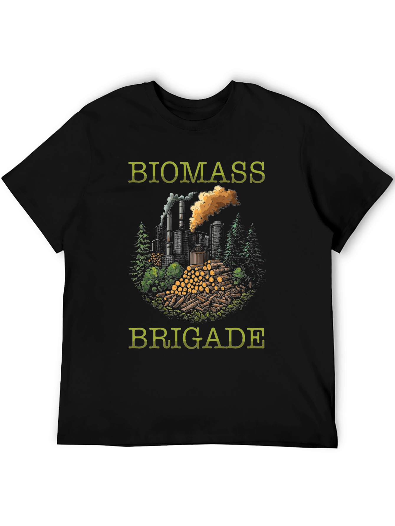 Biomass Brigade Graphic T-Shirt - Eco-Friendly Design