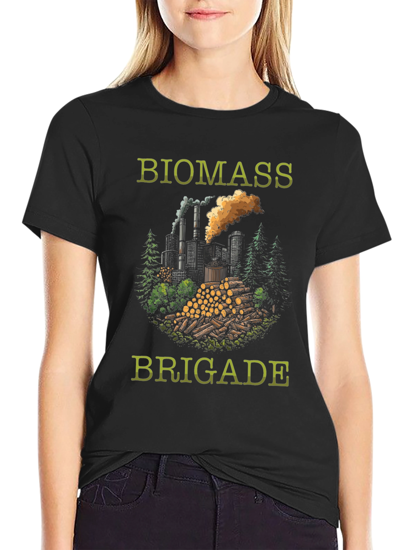 Biomass Brigade Graphic T-Shirt - Eco-Friendly Design