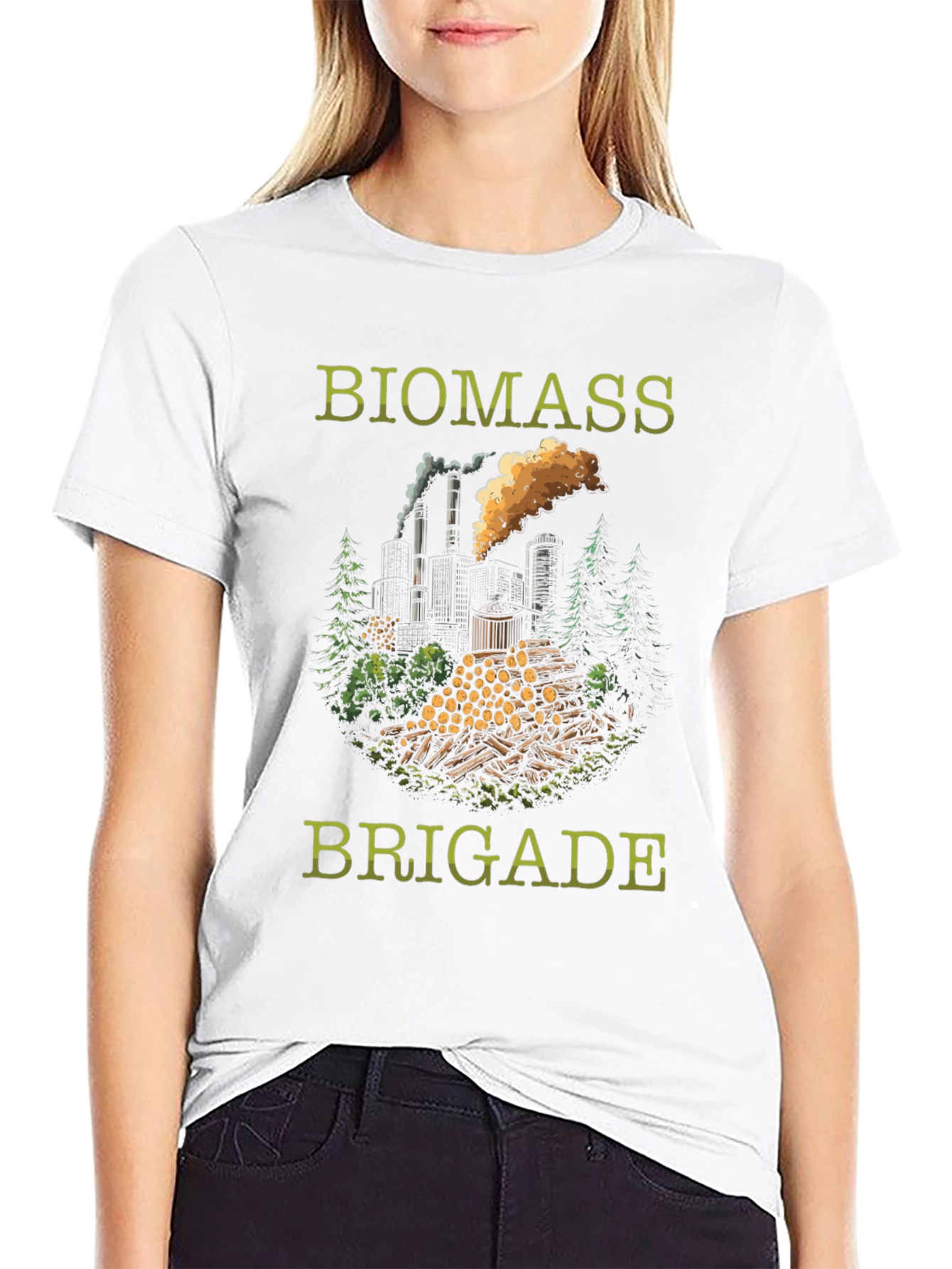 Biomass Brigade Graphic T-Shirt - Eco-Friendly Design