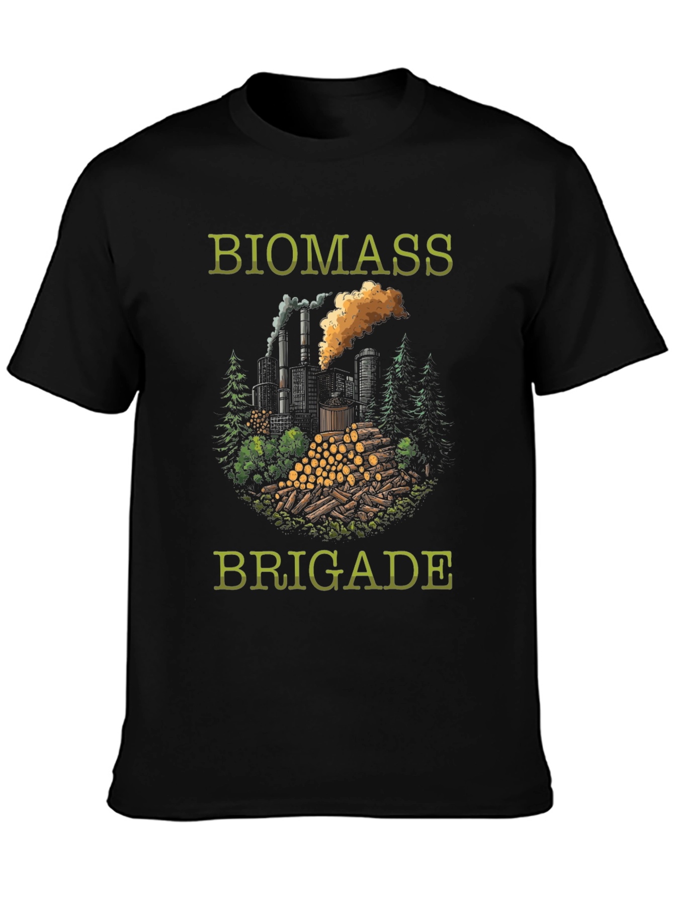 Biomass Brigade Graphic T-Shirt - Eco-Friendly Design