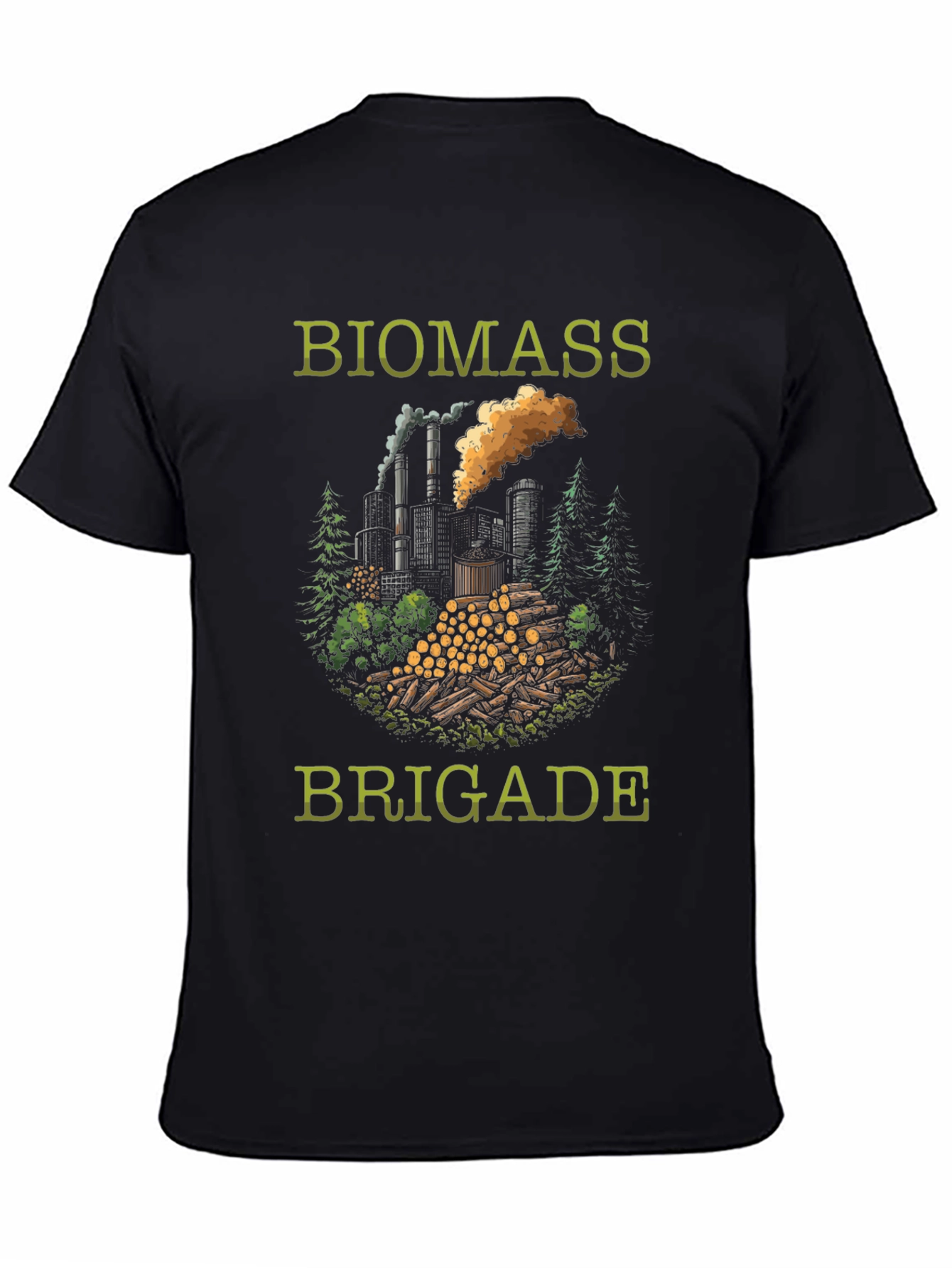 Biomass Brigade Graphic T-Shirt - Eco-Friendly Design