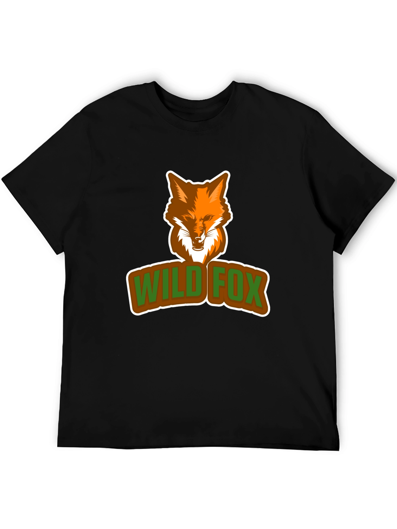 Wild Fox Graphic Tee - Stylish Animal Print T-Shirt