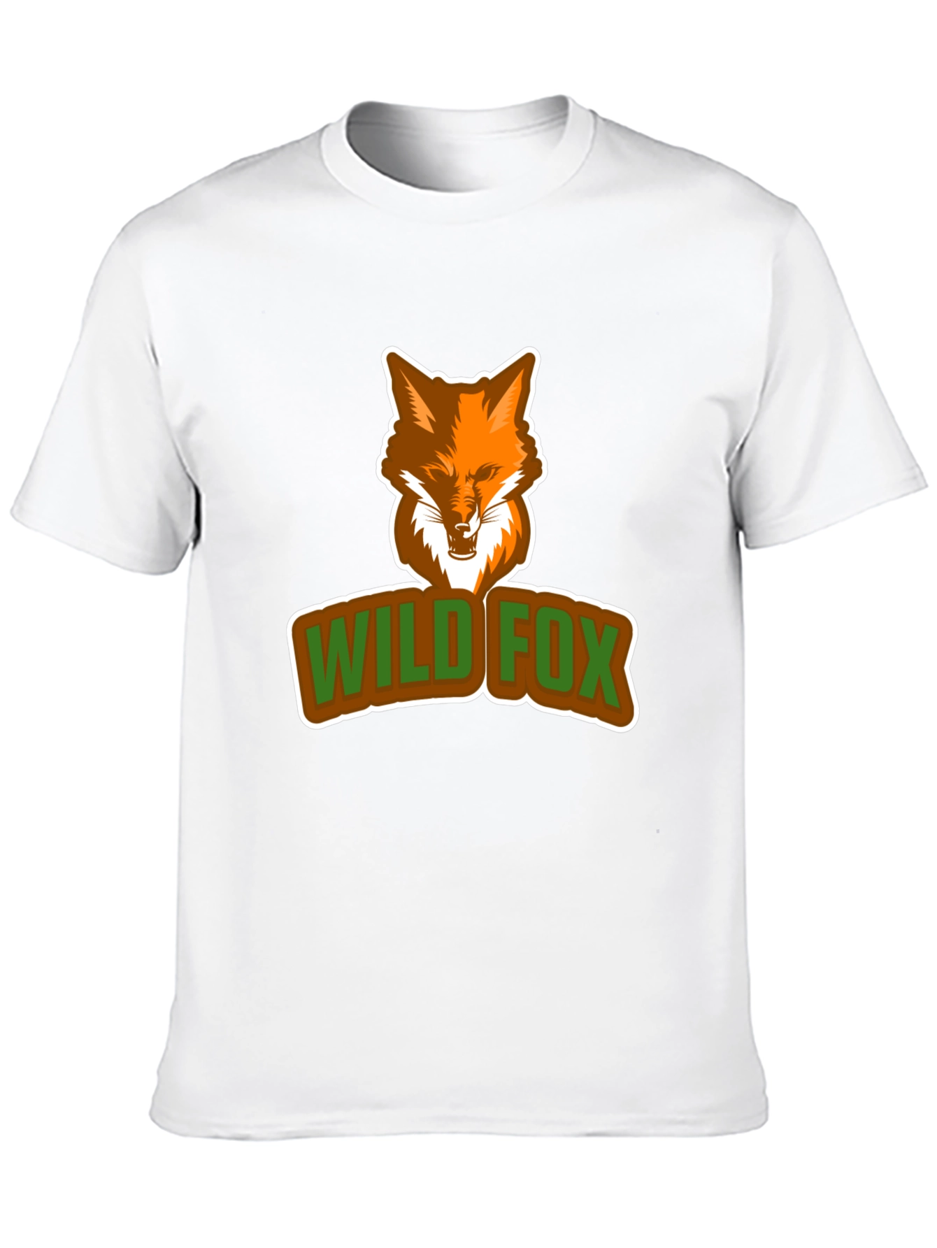 Wild Fox Graphic Tee - Stylish Animal Print T-Shirt