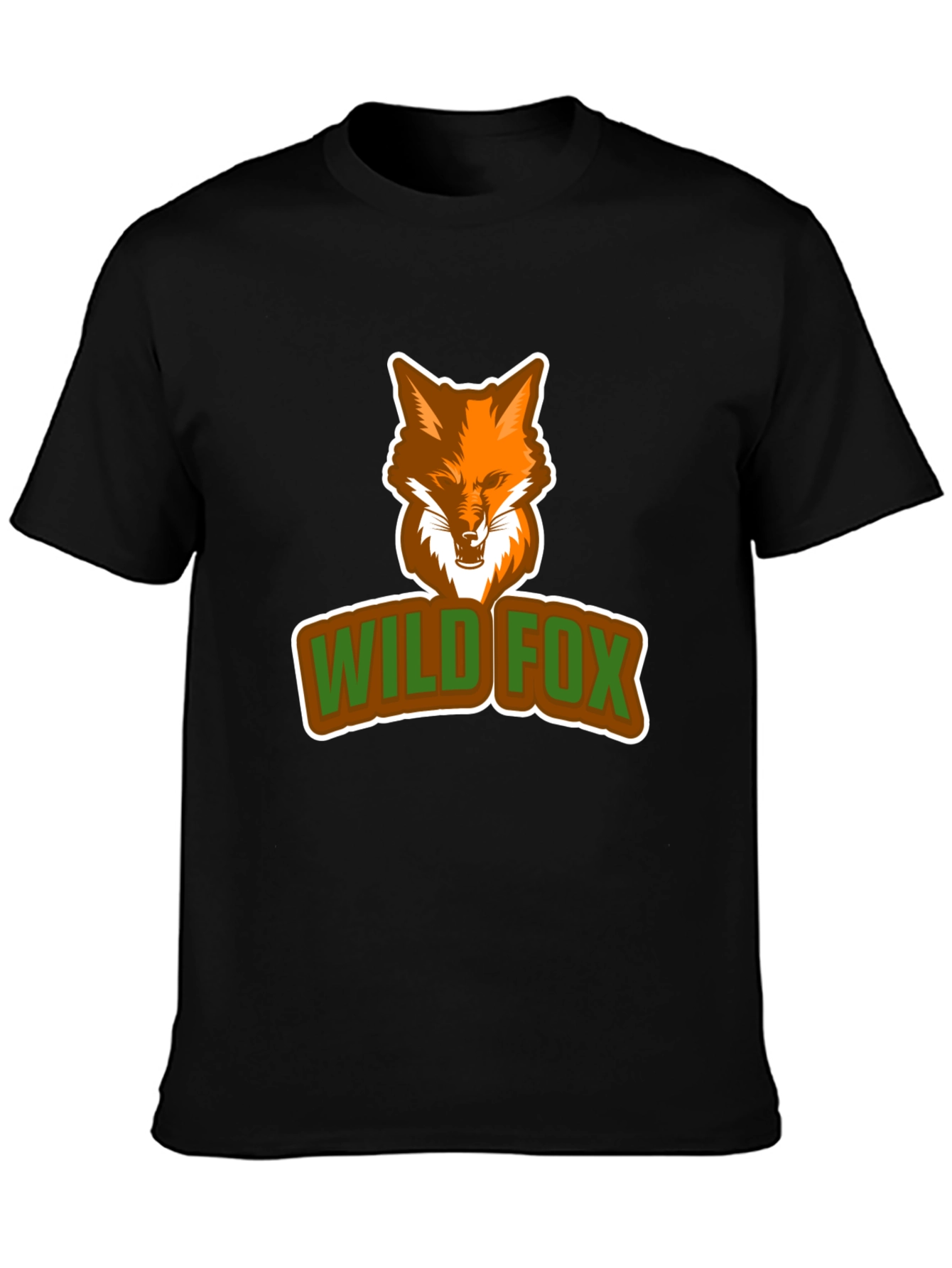 Wild Fox Graphic Tee - Stylish Animal Print T-Shirt