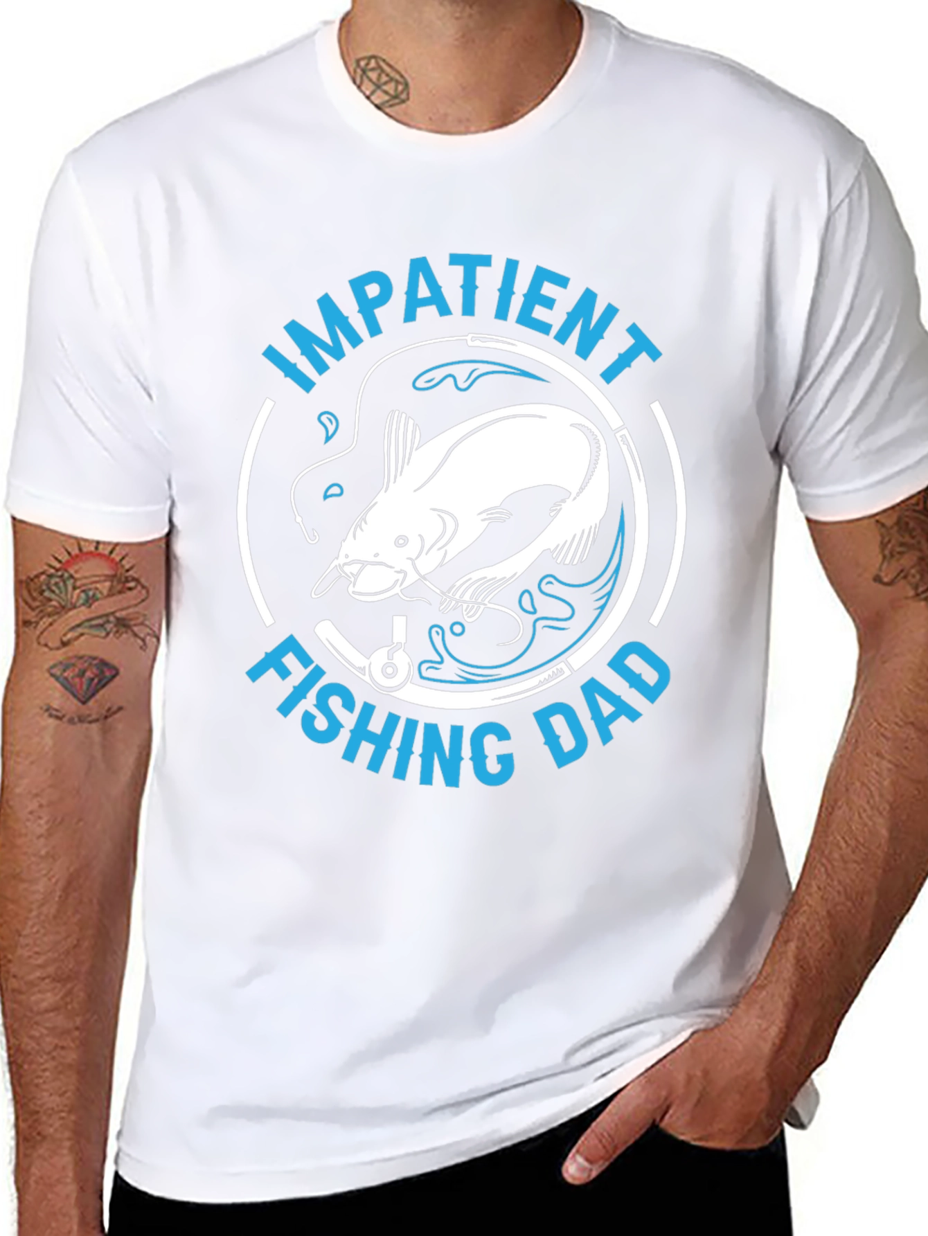 Impatient Fishing Dad T-Shirt - Angler Gift
