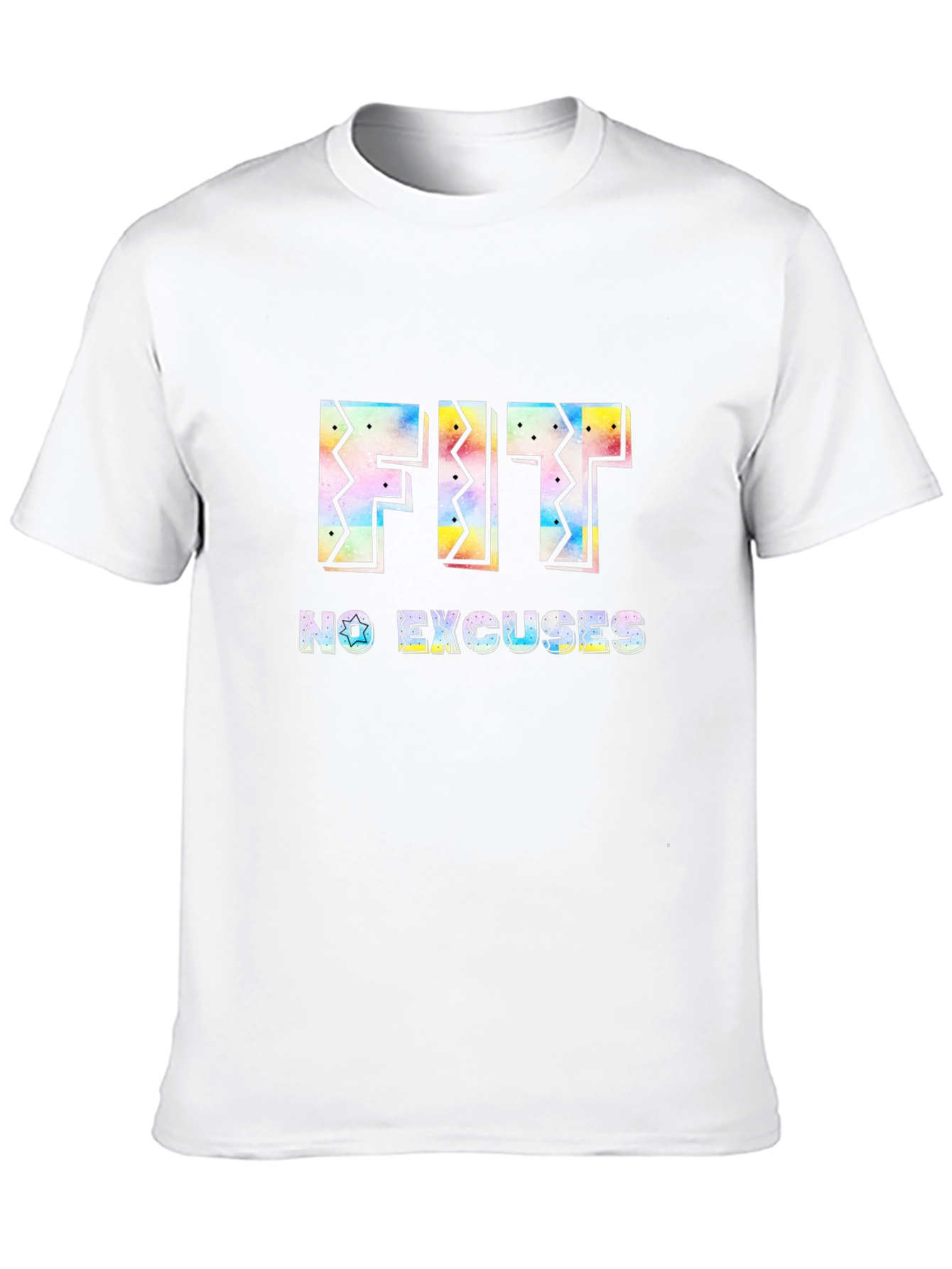 Fit No Excuses Black Graphic T-Shirt