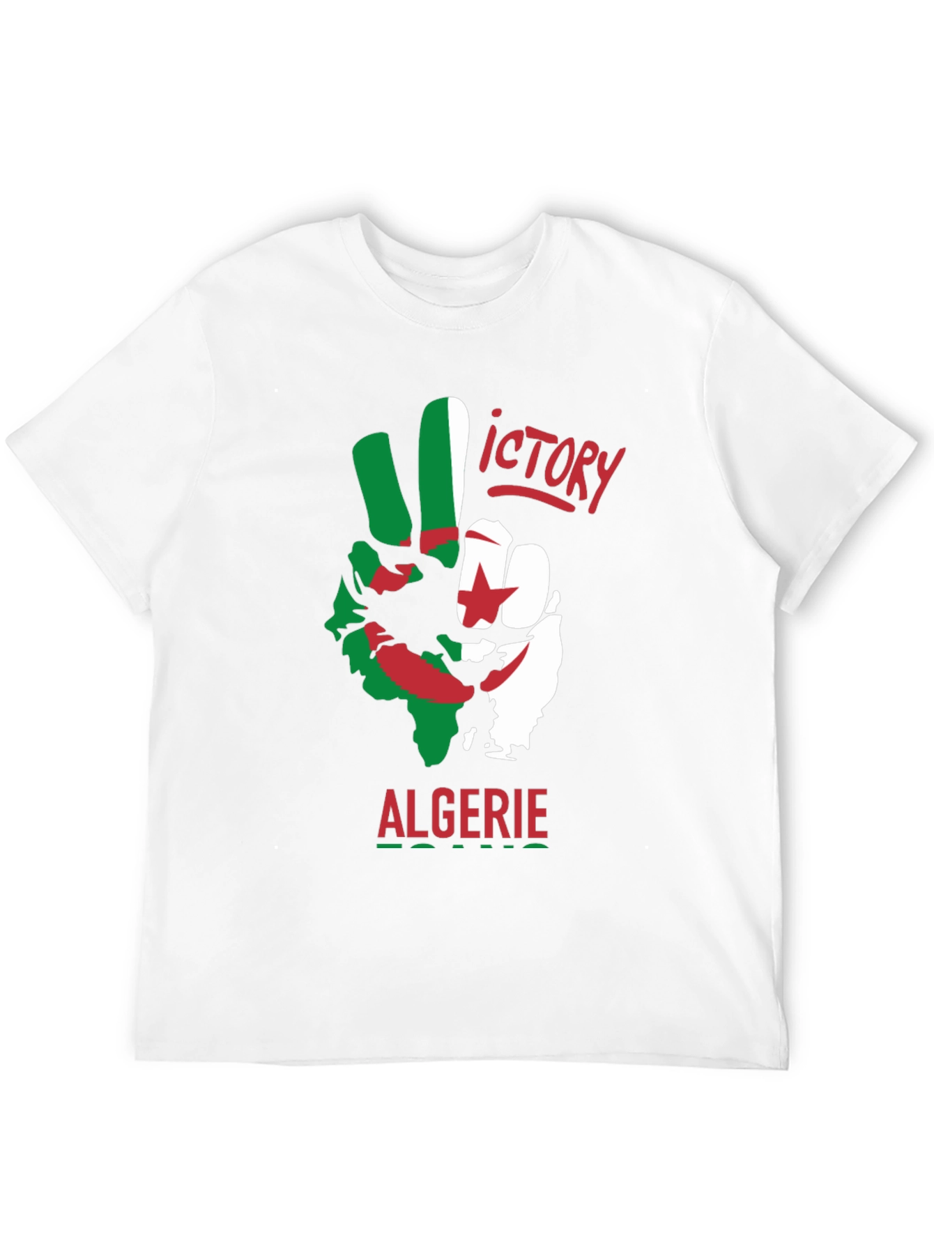 Algeria Victory T-Shirt - Black Cotton Tee