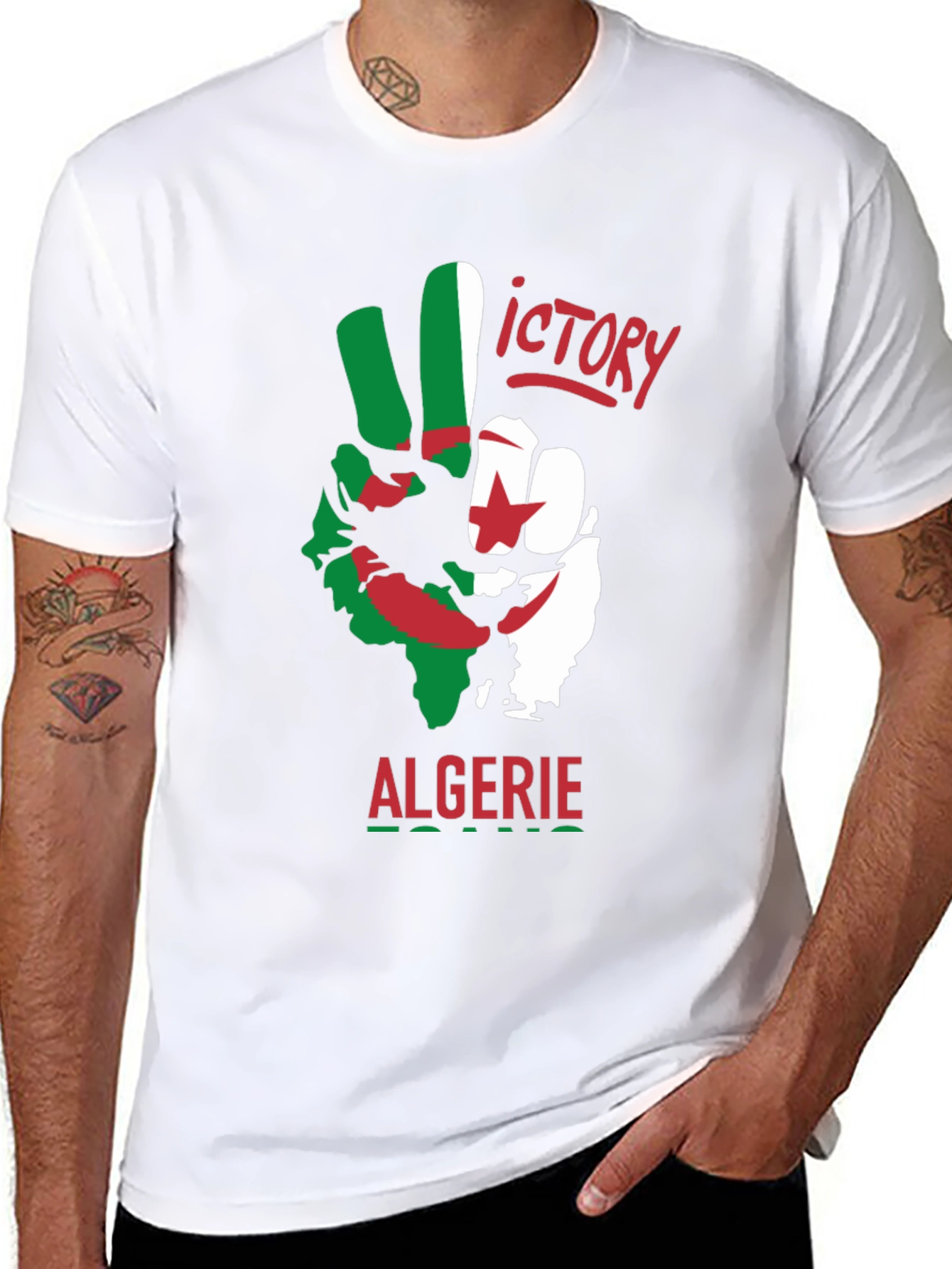 Algeria Victory T-Shirt - Black Cotton Tee