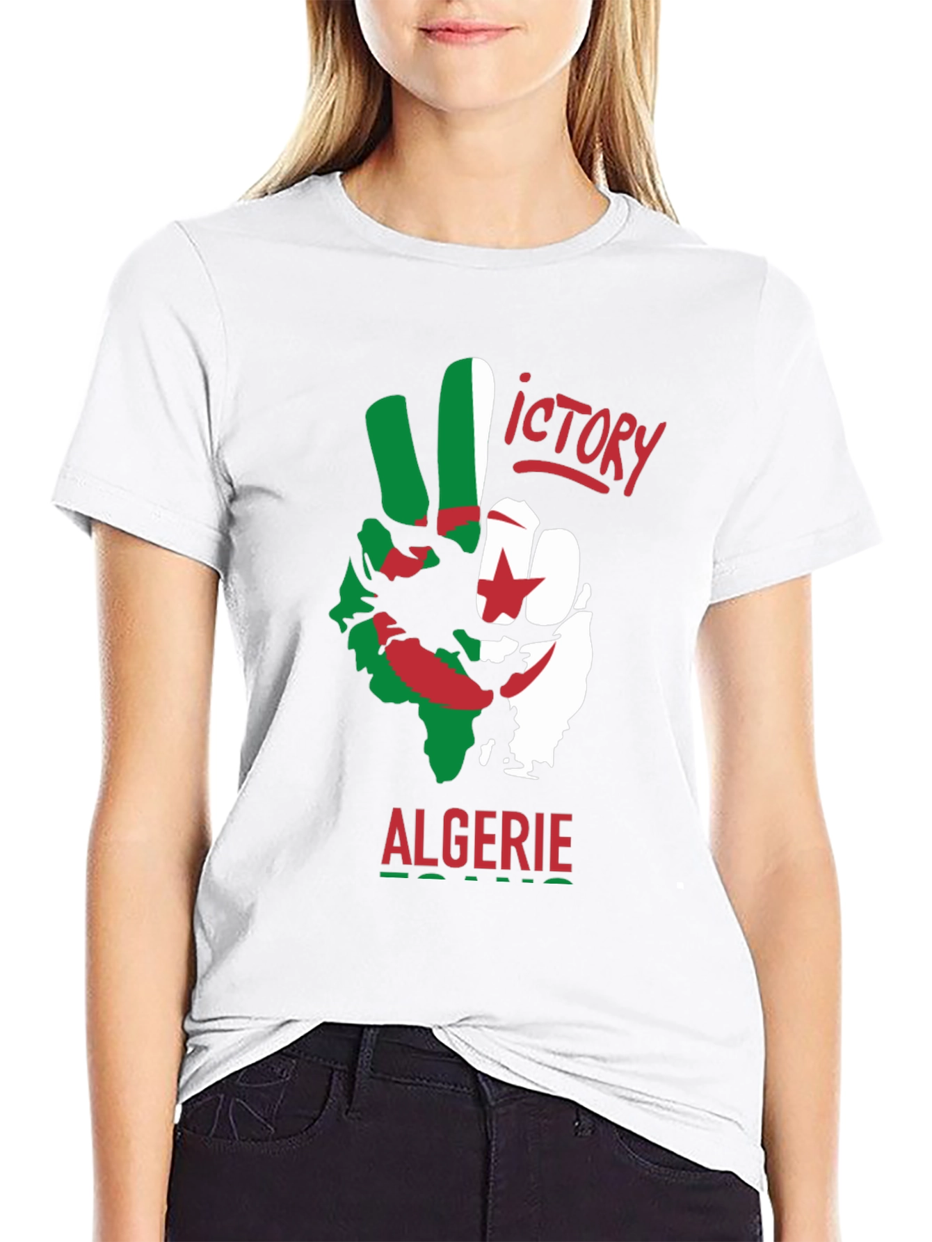 Algeria Victory T-Shirt - Black Cotton Tee
