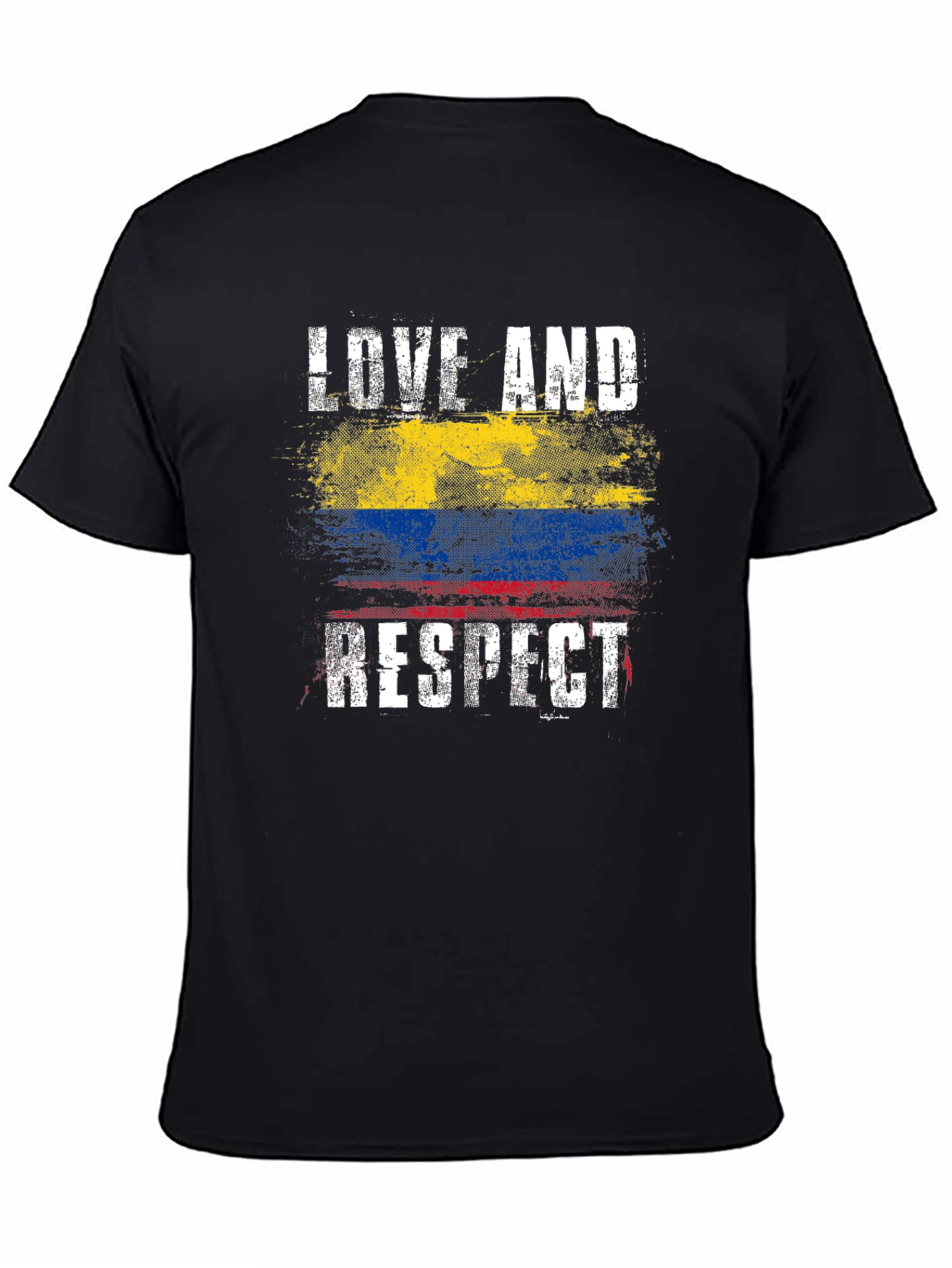 Love and Respect Colombia Flag T-Shirt