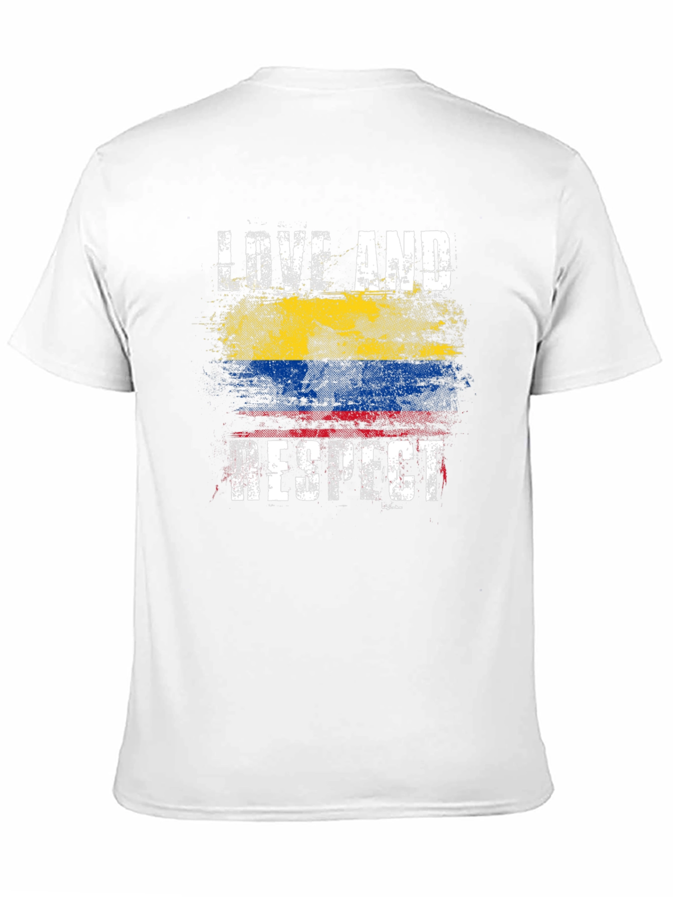 Love and Respect Colombia Flag T-Shirt