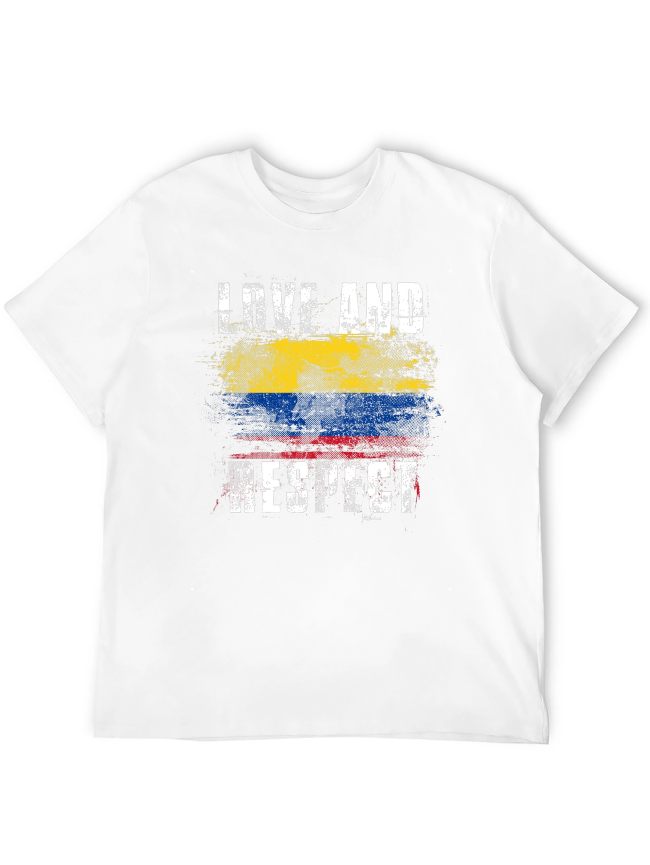 Love and Respect Colombia Flag T-Shirt