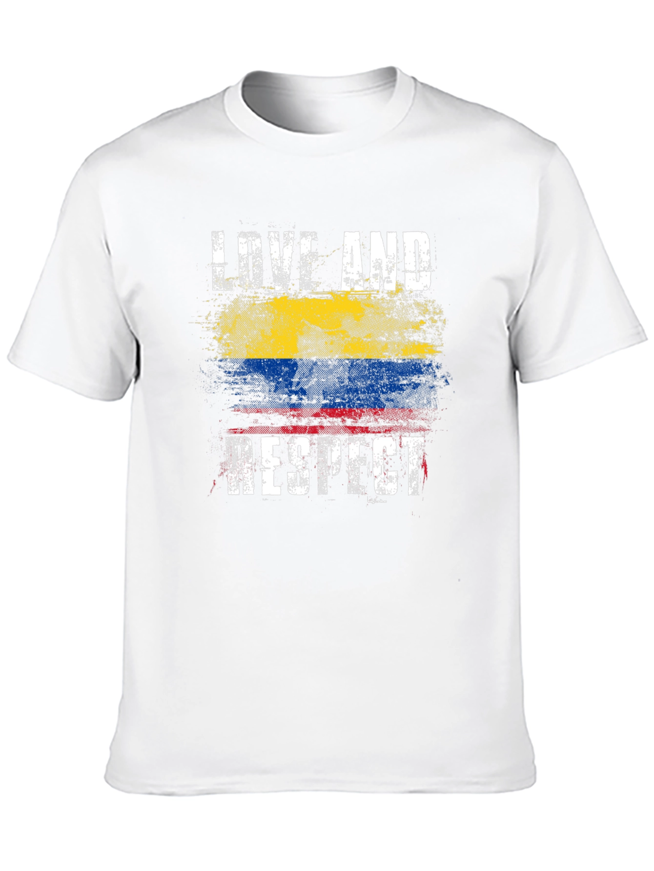 Love and Respect Colombia Flag T-Shirt
