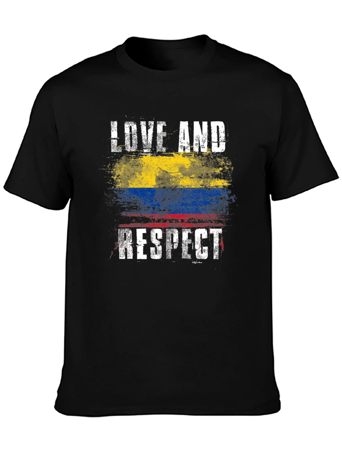 Love and Respect Colombia Flag T-Shirt