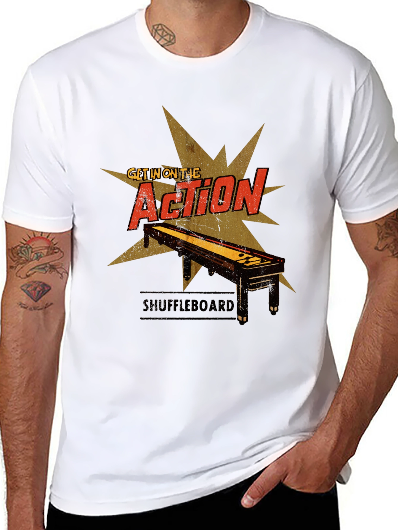 Shuffleboard Action T-Shirt
