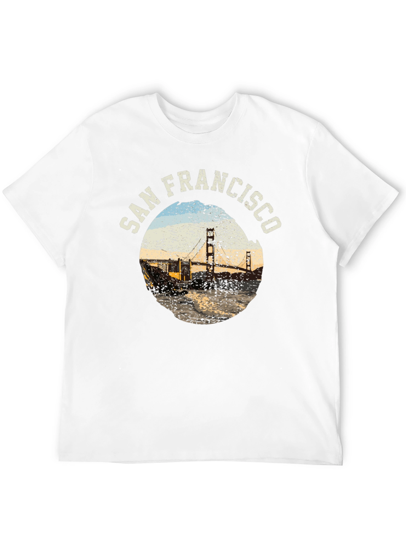 San Francisco Bridge Graphic Tee - Soft Black T-Shirt