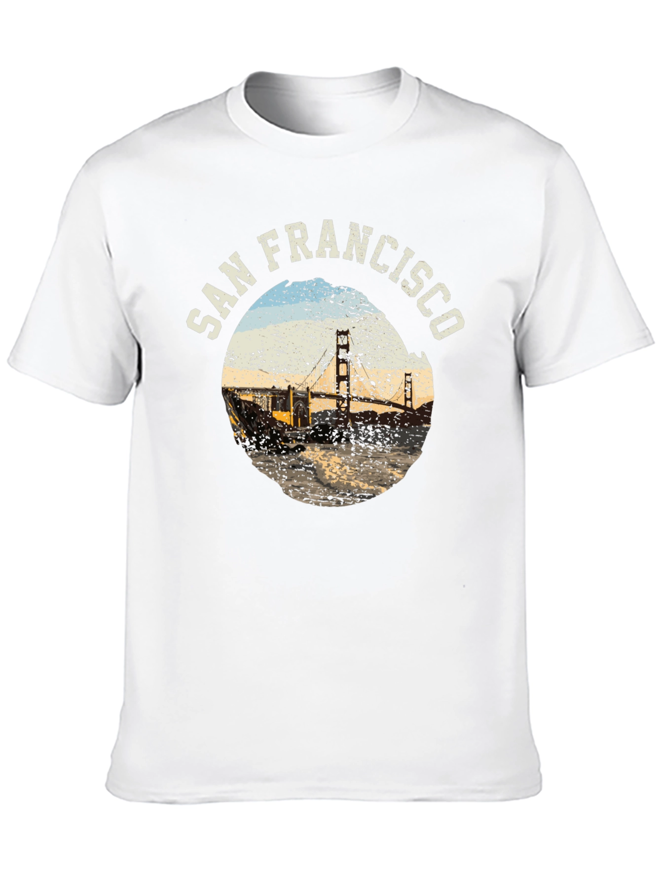 San Francisco Bridge Graphic Tee - Soft Black T-Shirt