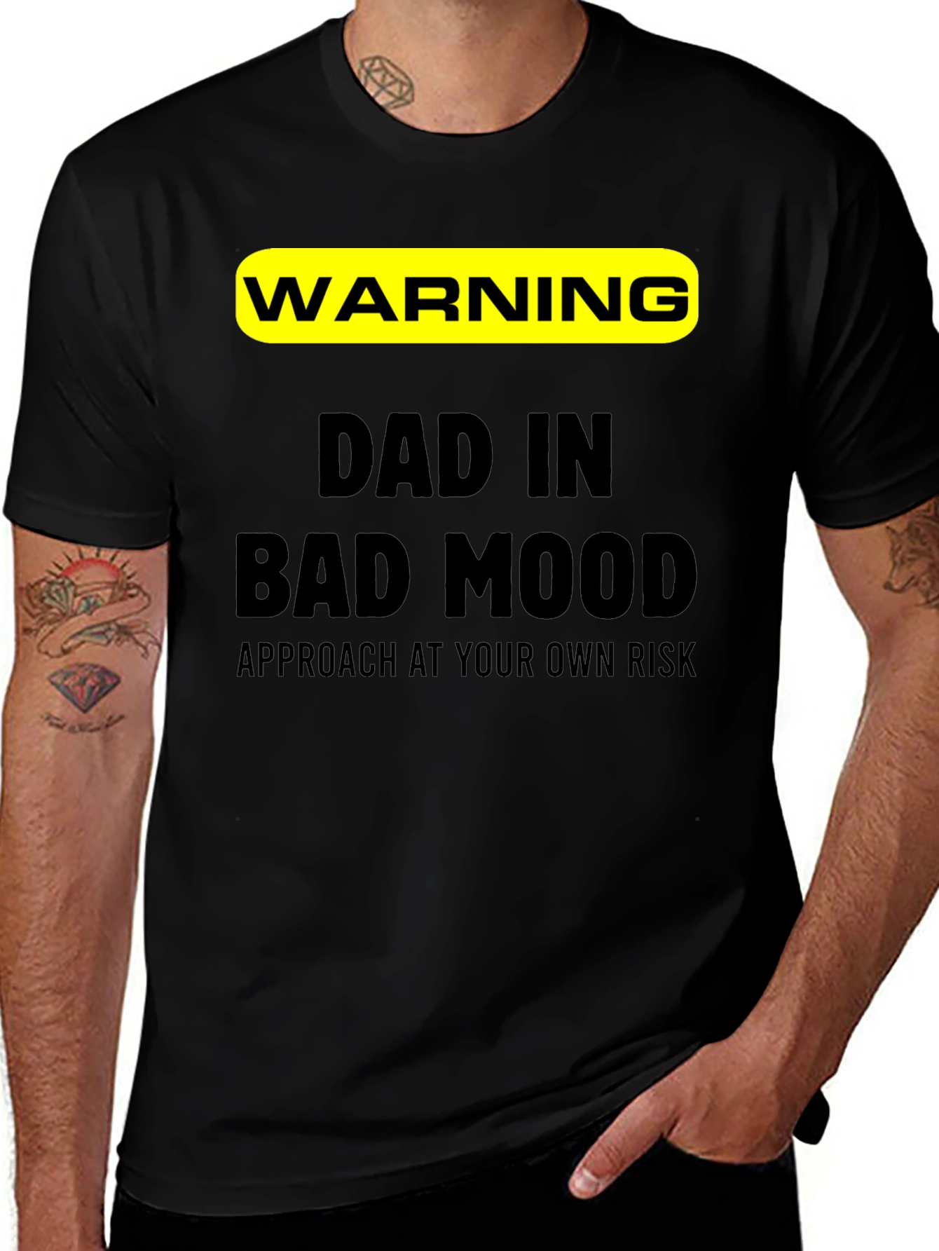 Warning Dad In Bad Mood T-Shirt