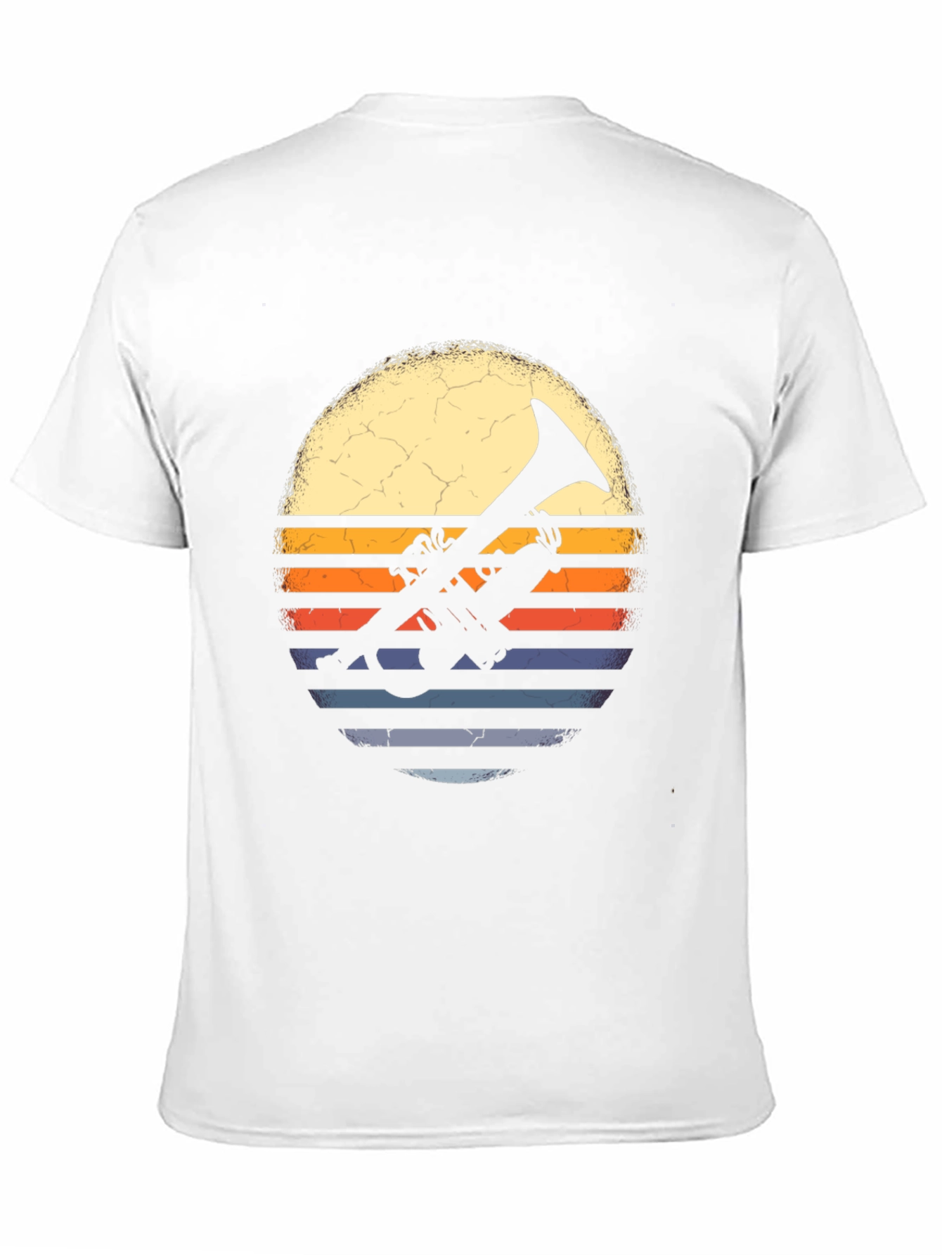 Retro Trumpet Sunset Graphic Tee - Music Lovers T-Shirt