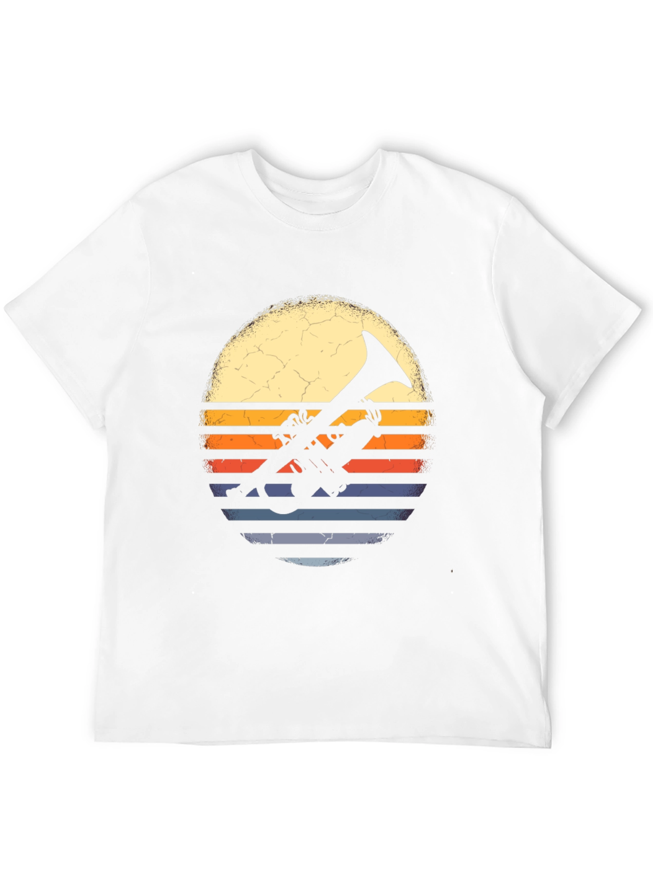 Retro Trumpet Sunset Graphic Tee - Music Lovers T-Shirt
