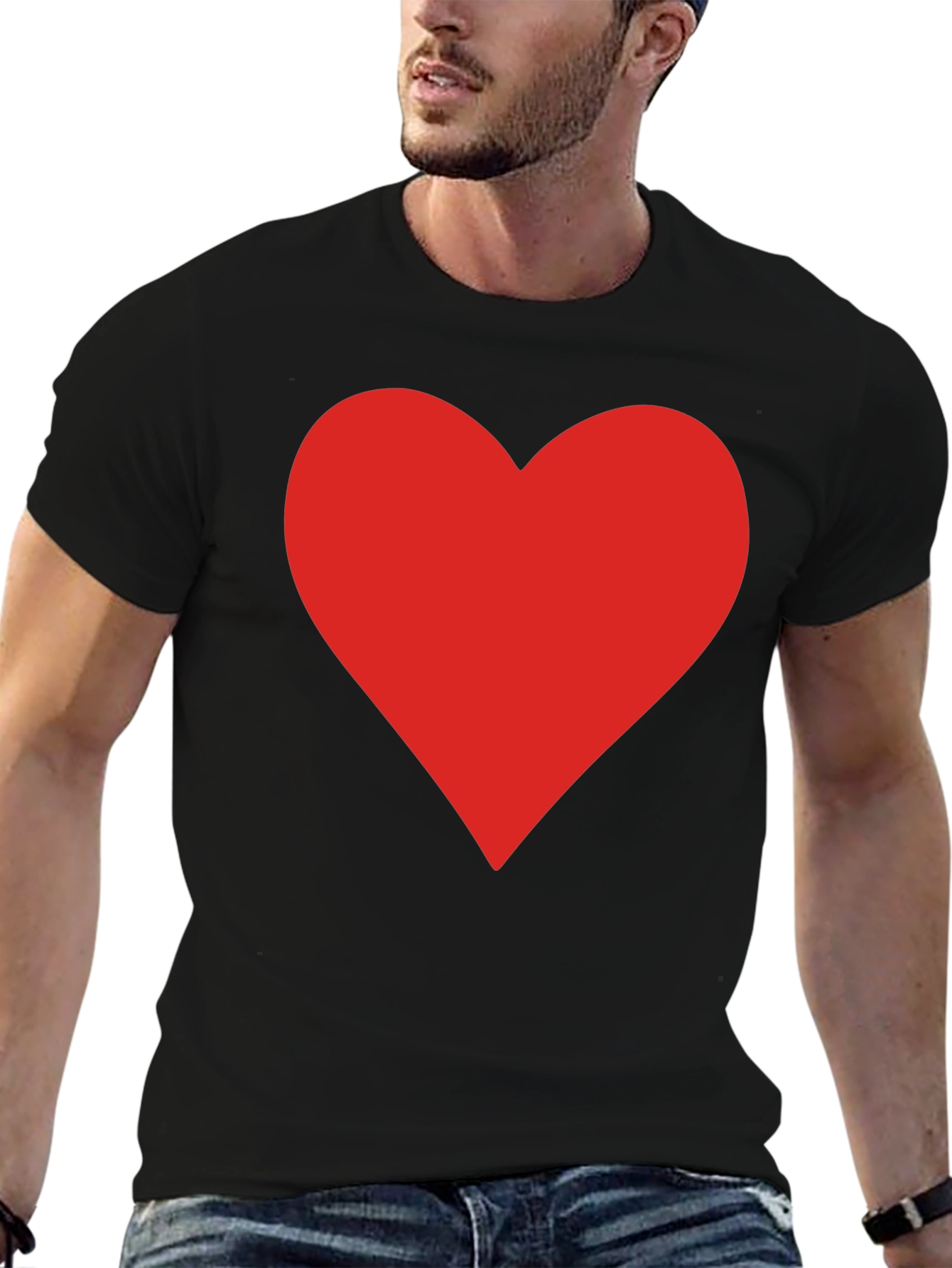 Bold Heart Graphic Tee - Stylish & Comfy