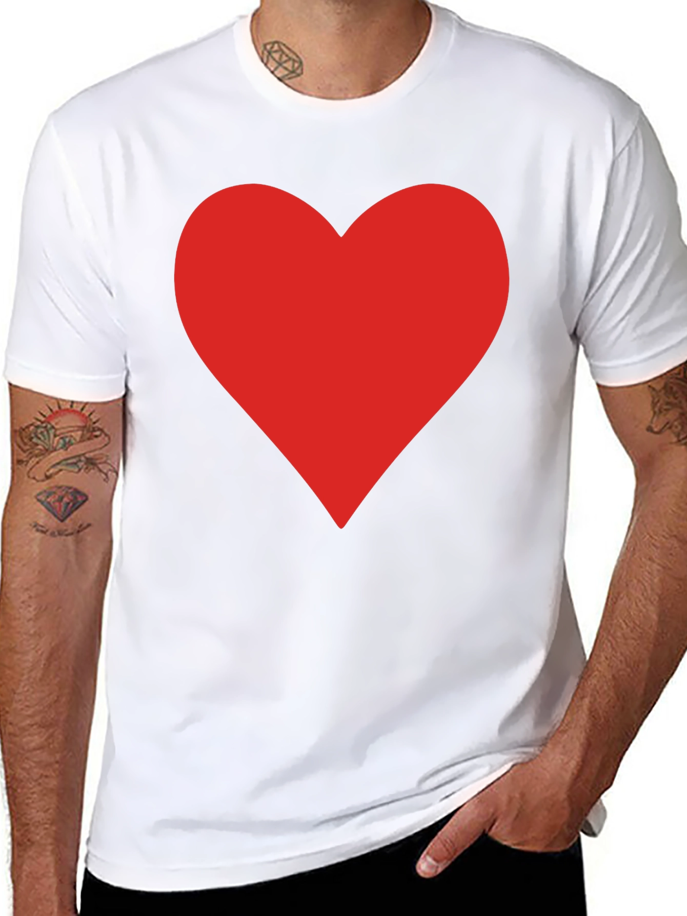 Bold Heart Graphic Tee - Stylish & Comfy