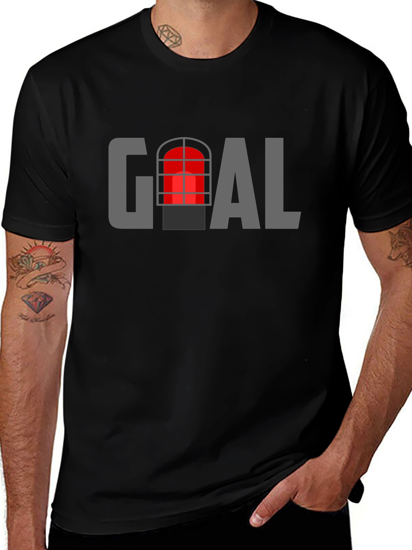 Goal T-Shirt - Unique Window Graphic Tee