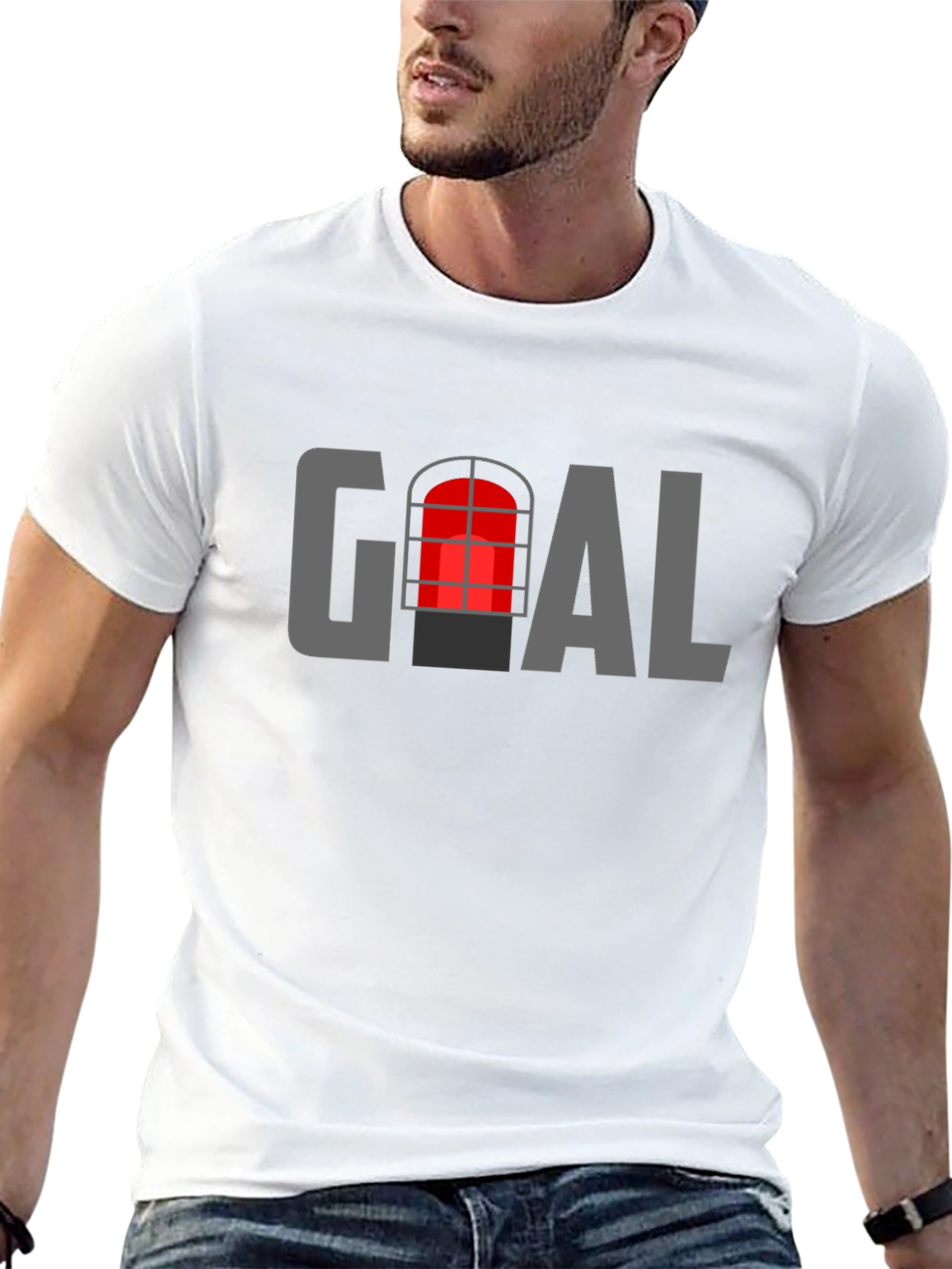 Goal T-Shirt - Unique Window Graphic Tee