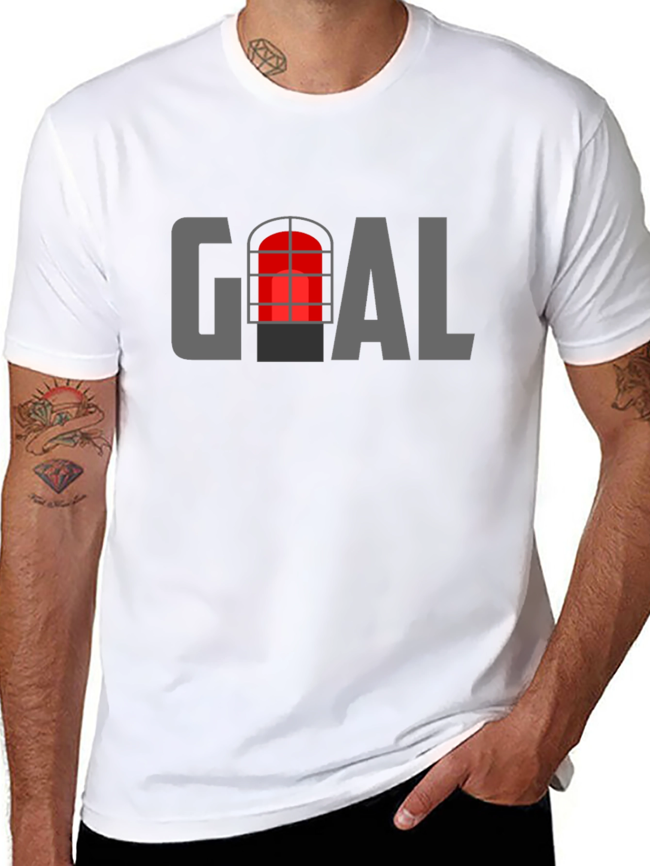 Goal T-Shirt - Unique Window Graphic Tee