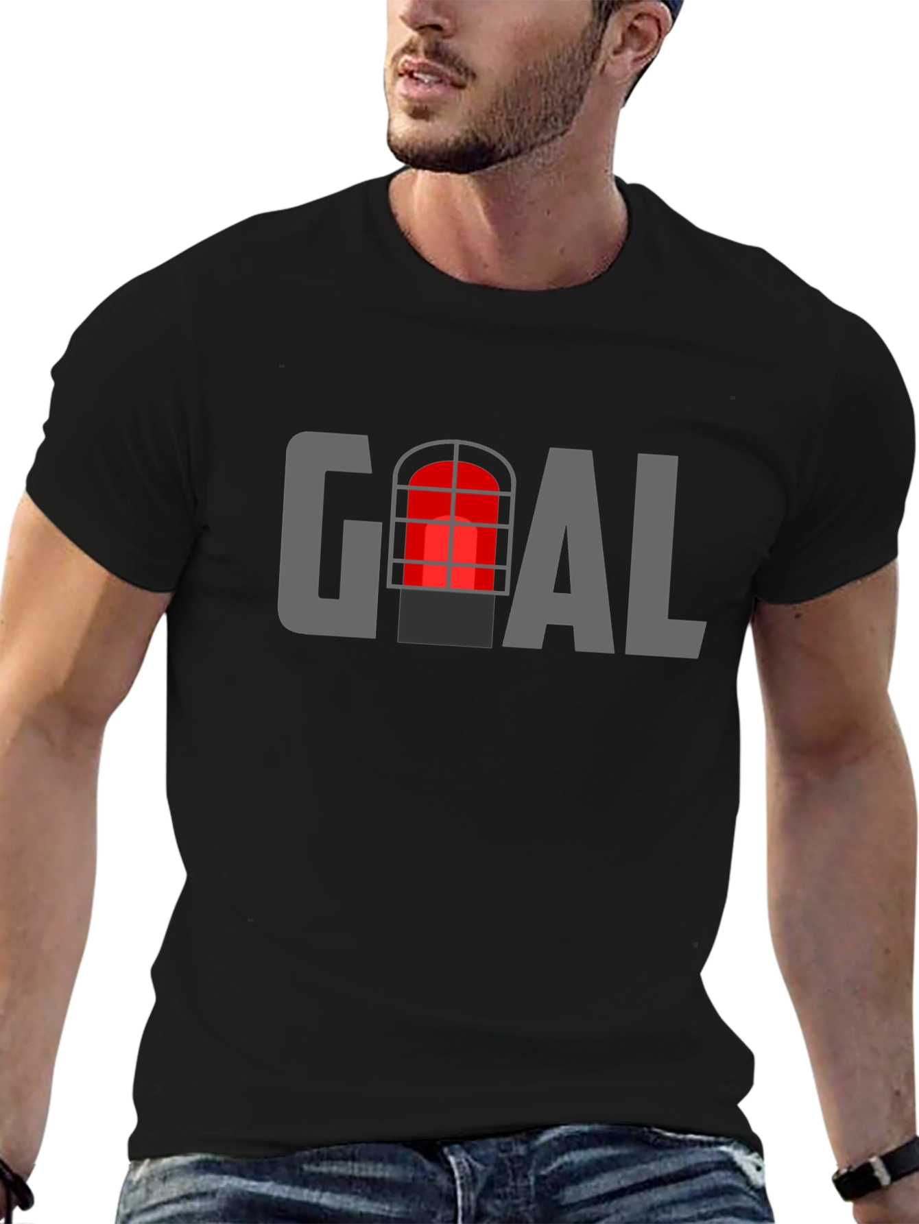 Goal T-Shirt - Unique Window Graphic Tee