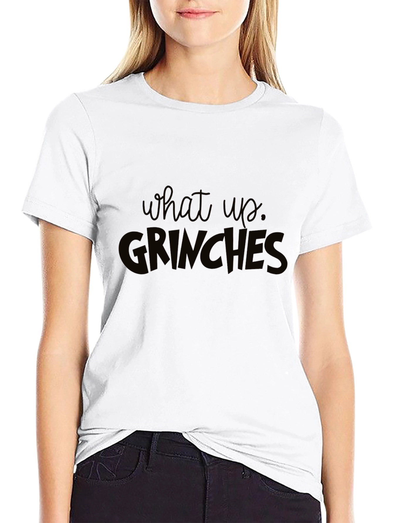 What Up Grinches Black T-Shirt