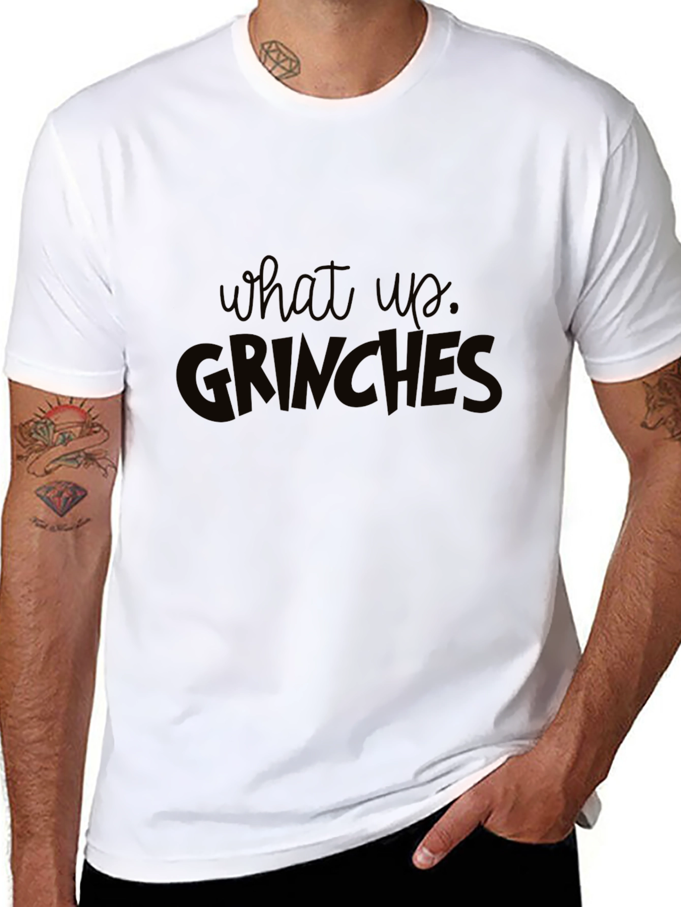 What Up Grinches Black T-Shirt