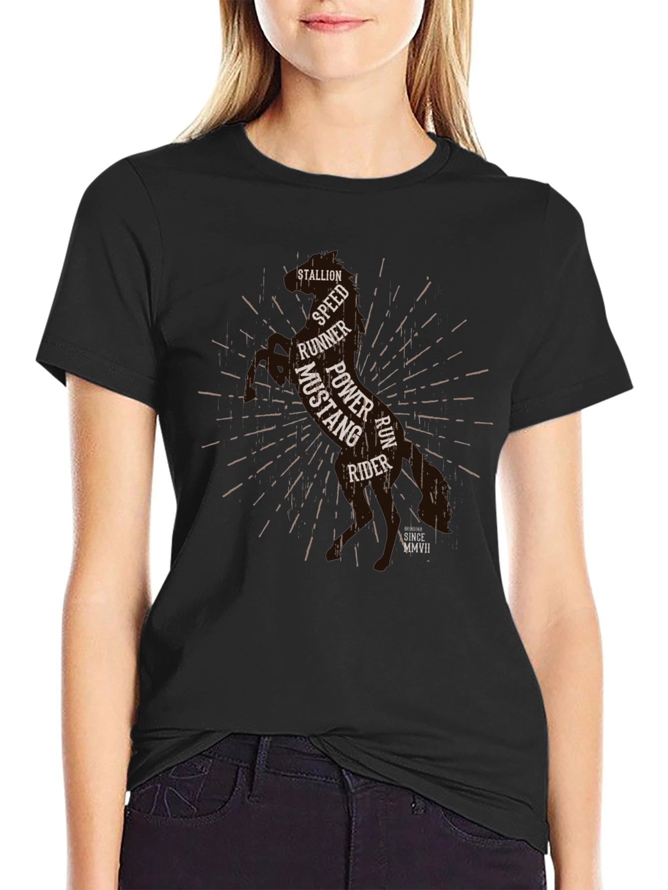 Stallion Graphic Tee - Power Speed & Style