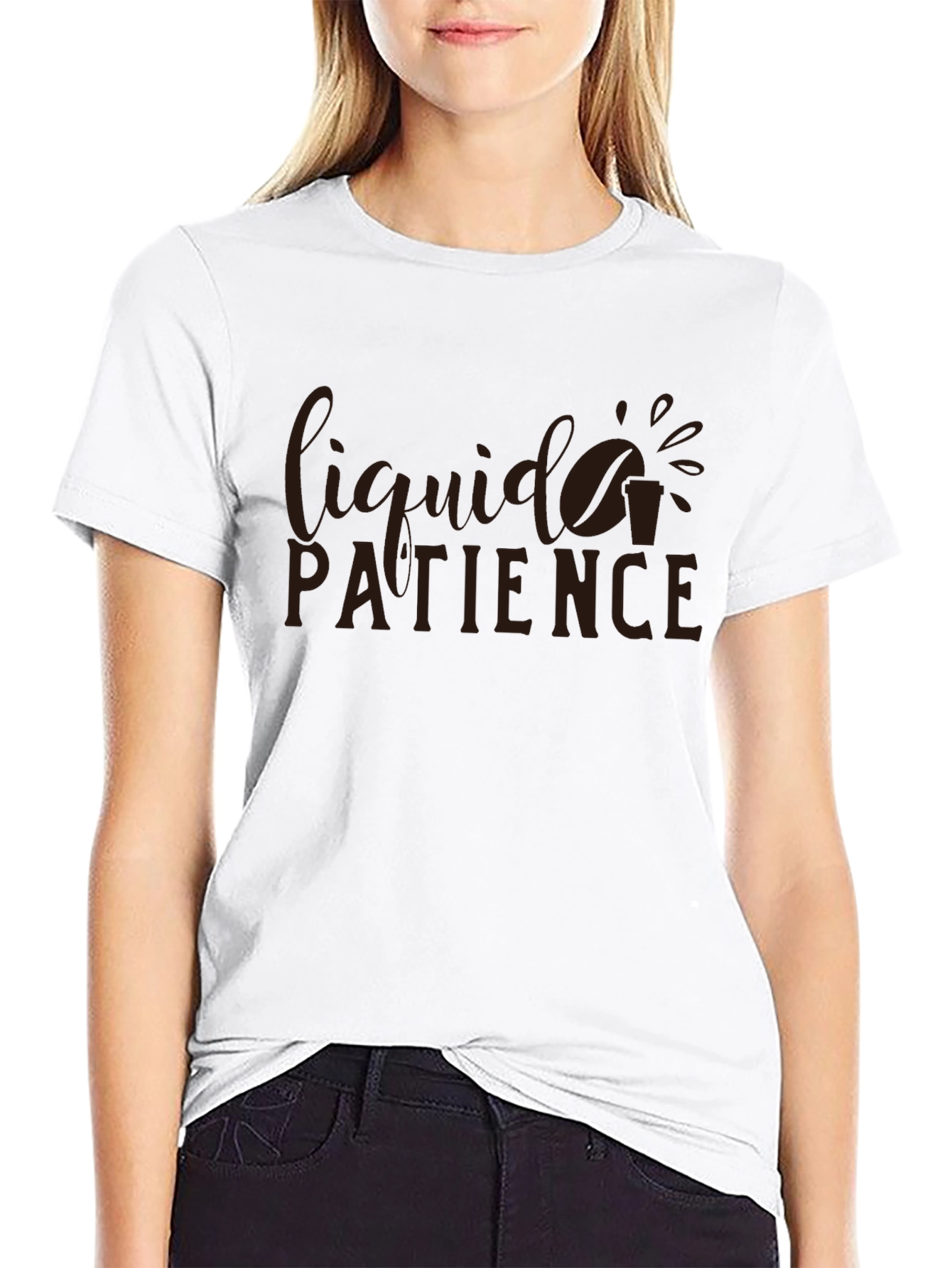 Liquid Patience Graphic T-Shirt - Coffee Lover Tee