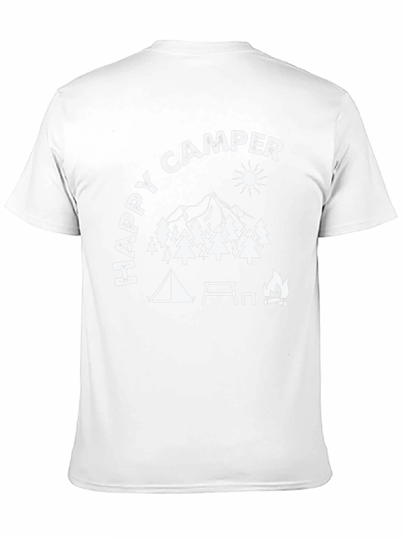 Happy Camper Graphic T-Shirt - Camping Adventure Tee